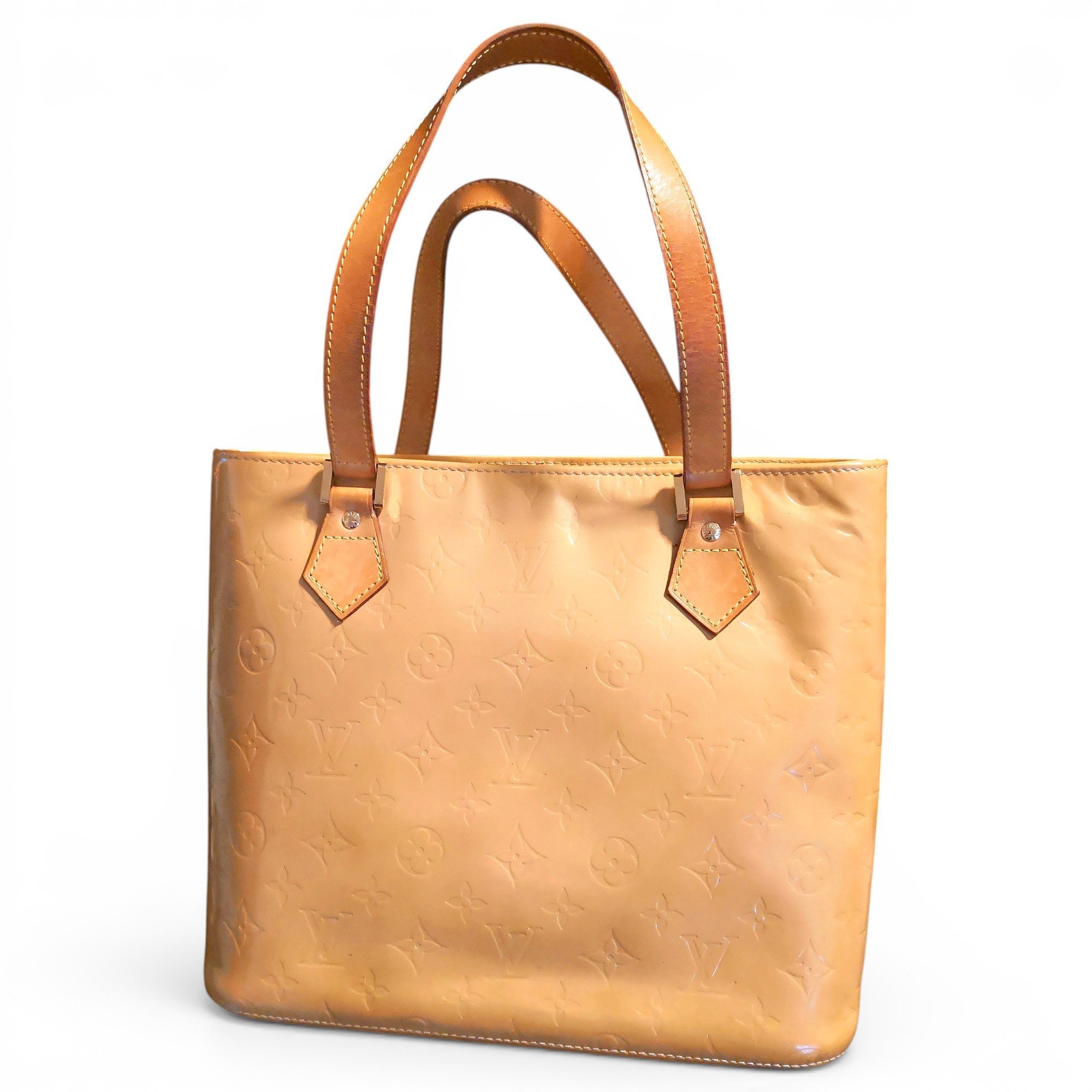 Houston patent leather handbag