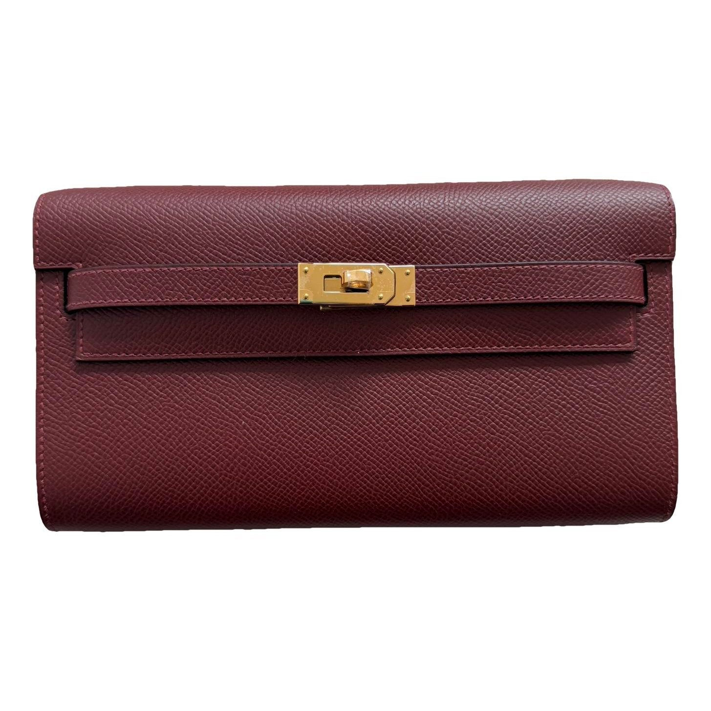 Hermes Kelly Handbag Rouge H Epsom Leather