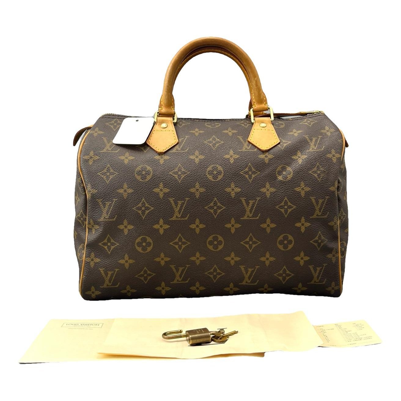 Speedy leather handbag