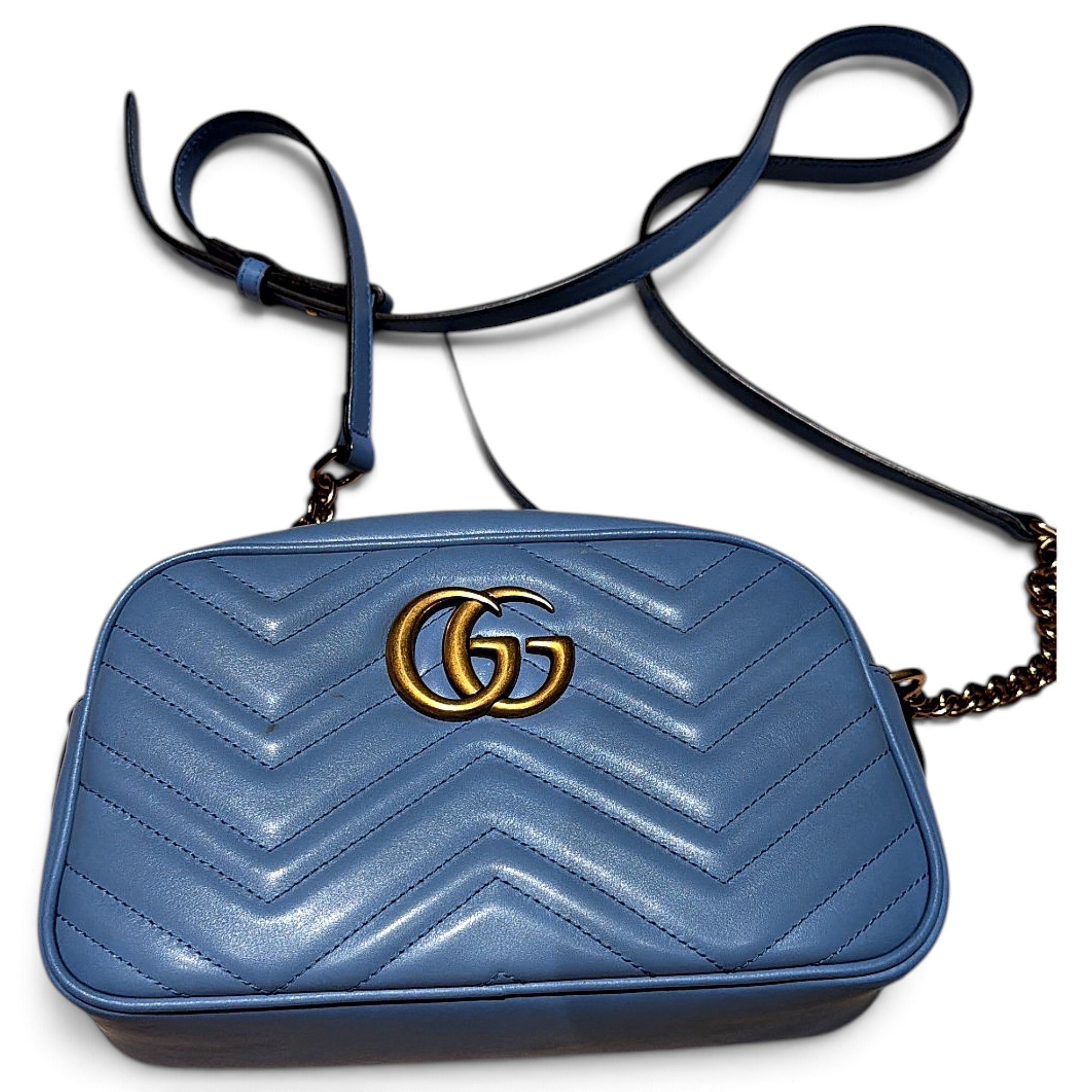 Pearly GG Marmont leather crossbody bag