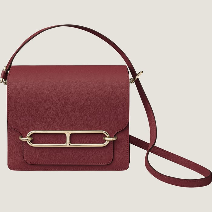 Hermès Mini Roulis 18 in a contrasting leather and hardware combination