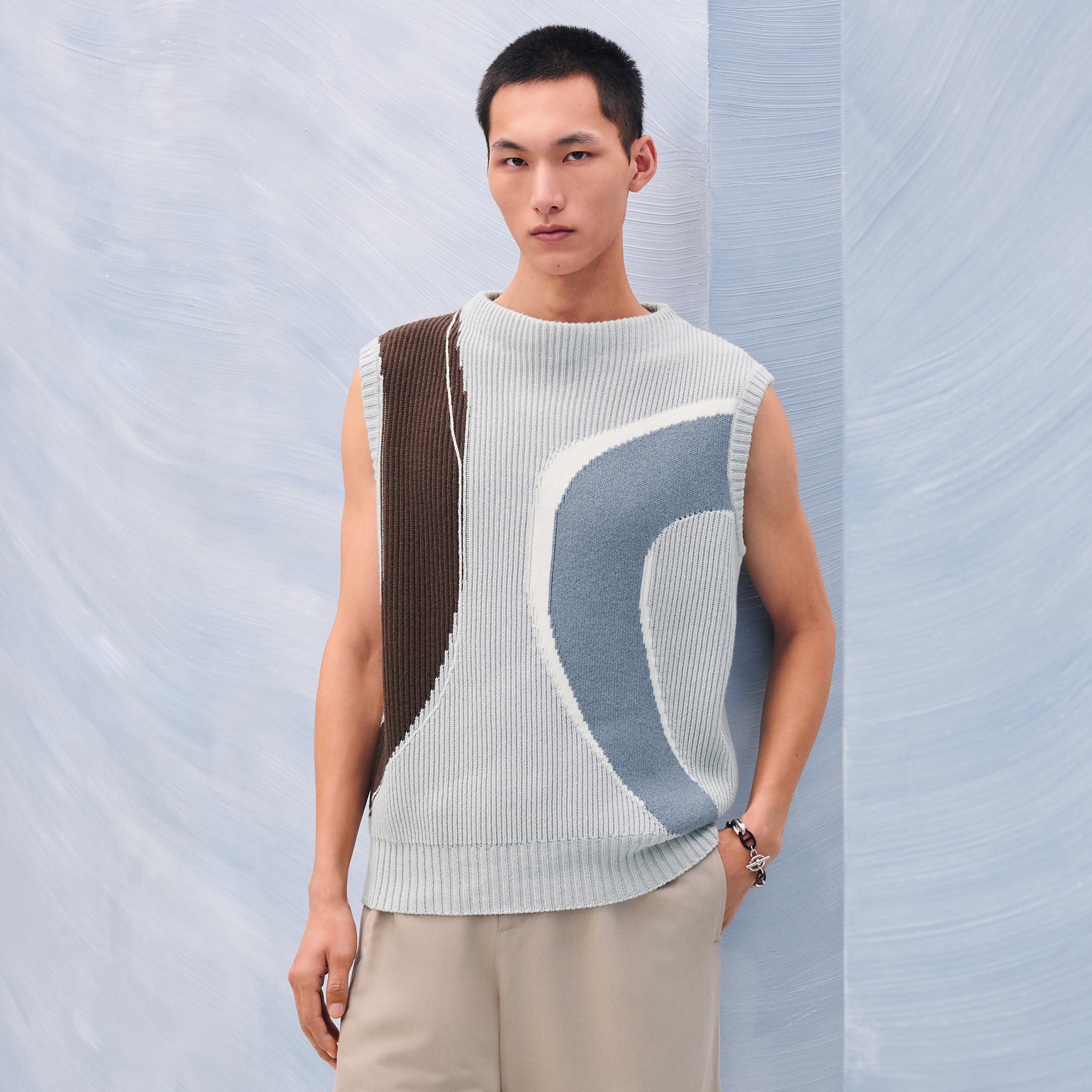 "Maxi valentin valentine colore" sleeveless sweater