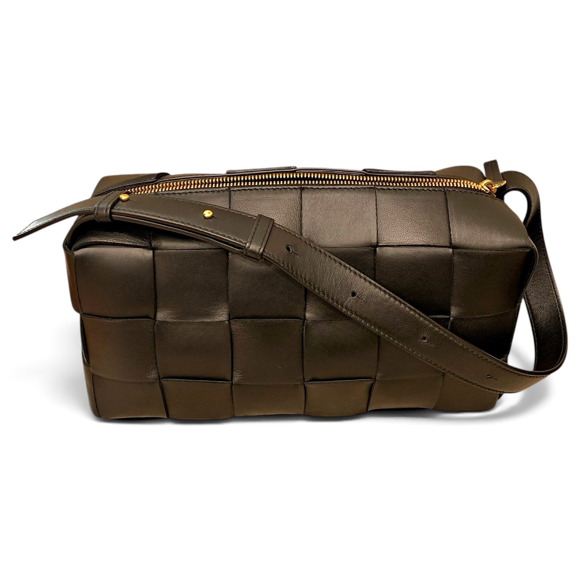 Cassette leather handbag