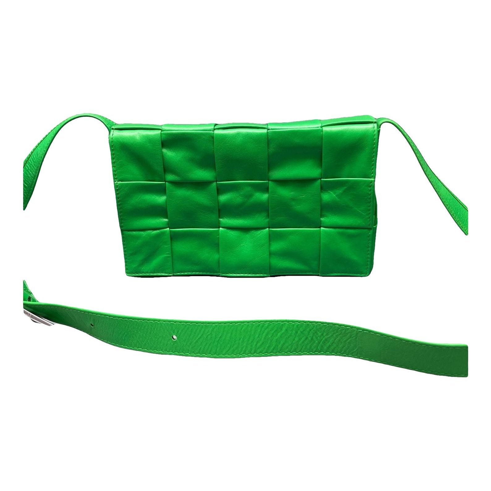 Cassette leather handbag