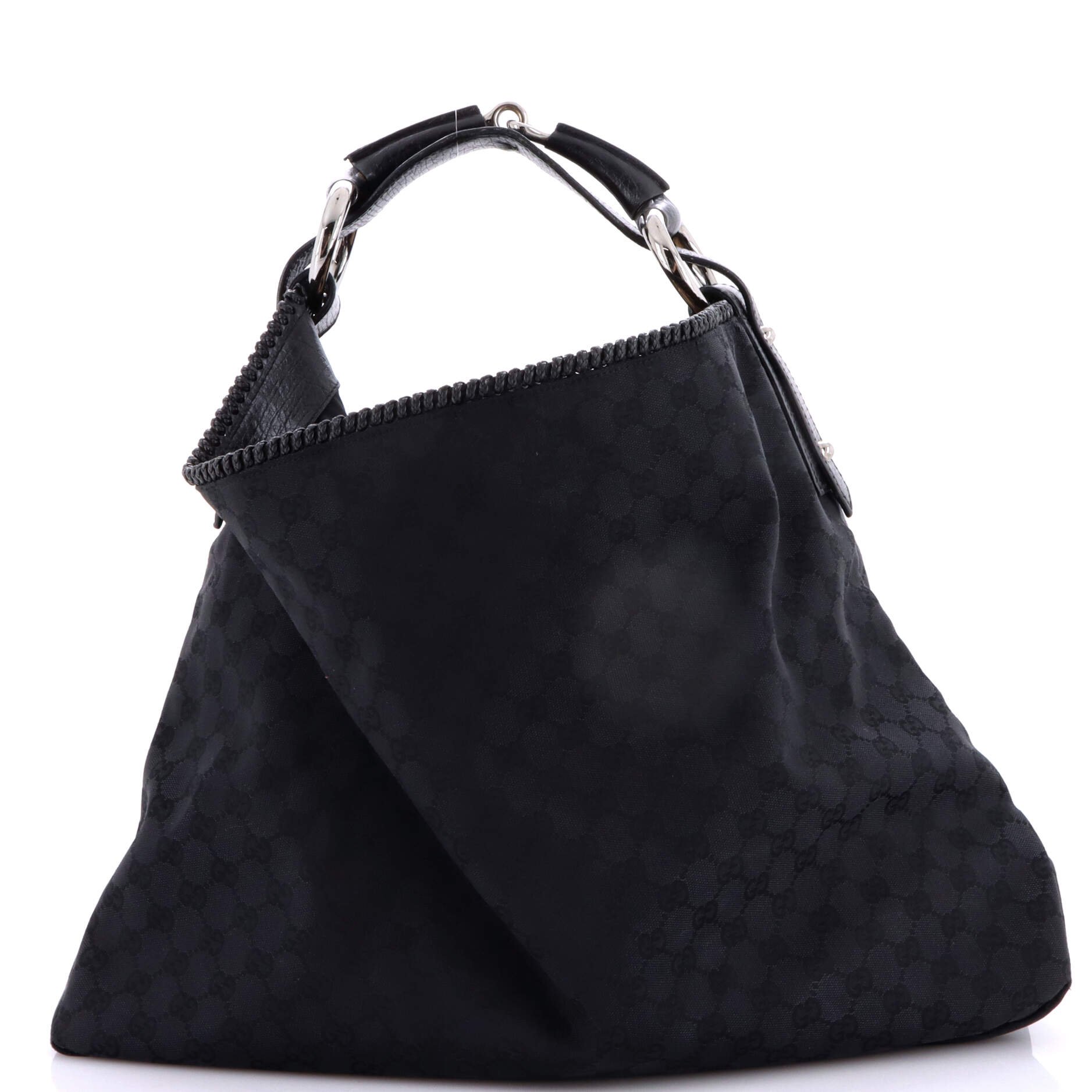 Horsebit Hobo GG Canvas Large