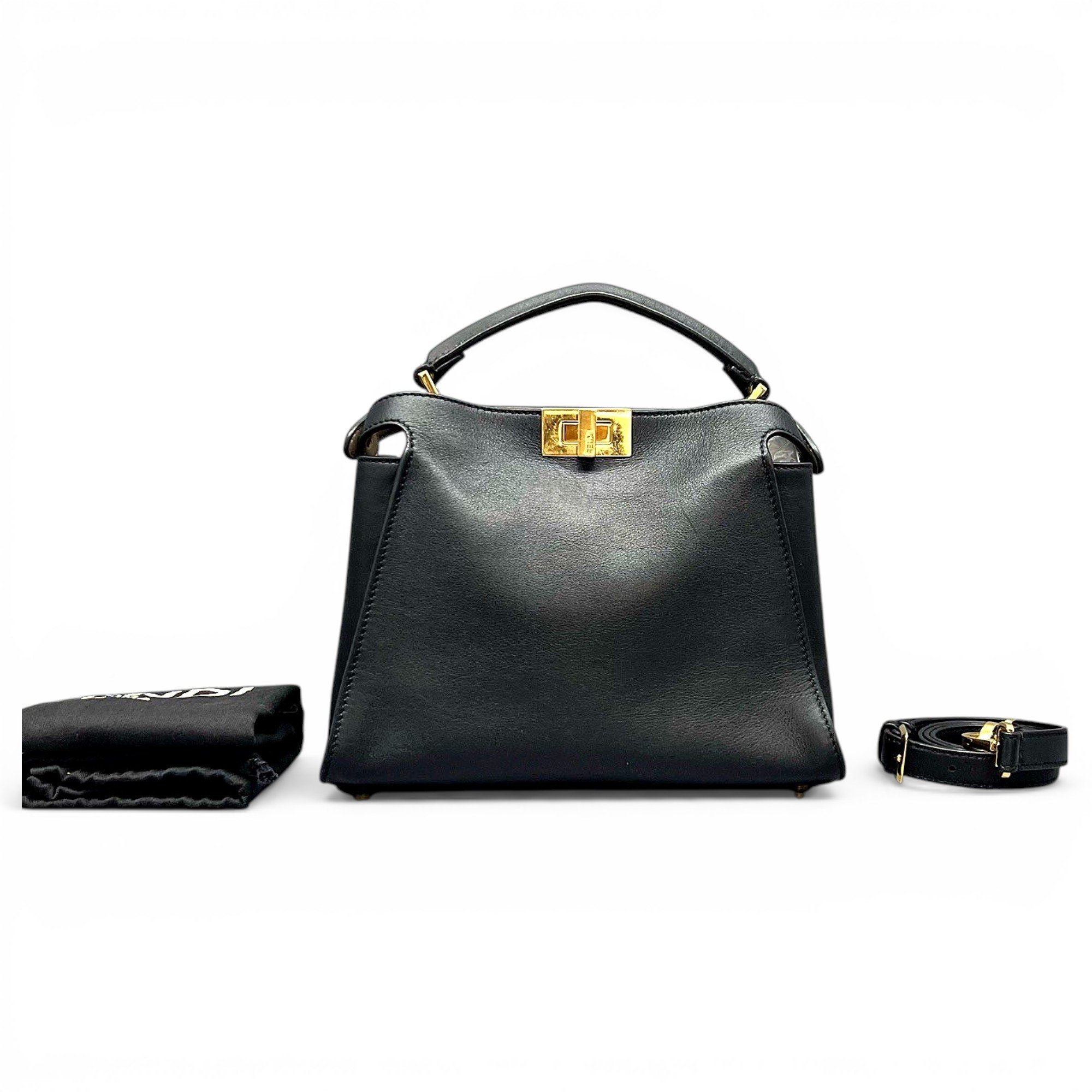 Peekaboo leather handbag