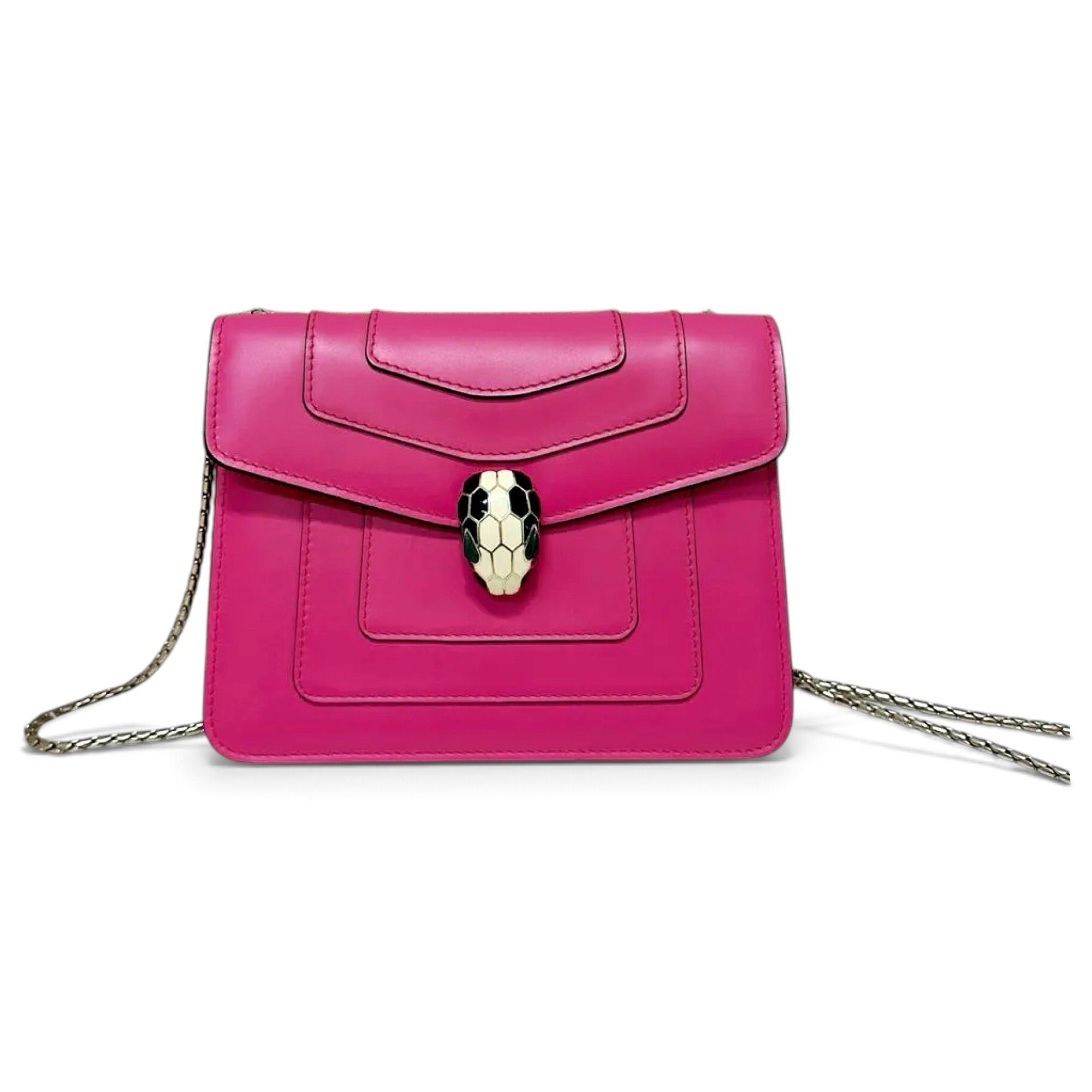 Serpenti leather handbag