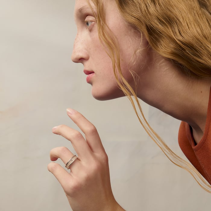 Marron Glacé Uni Ring, Small Model