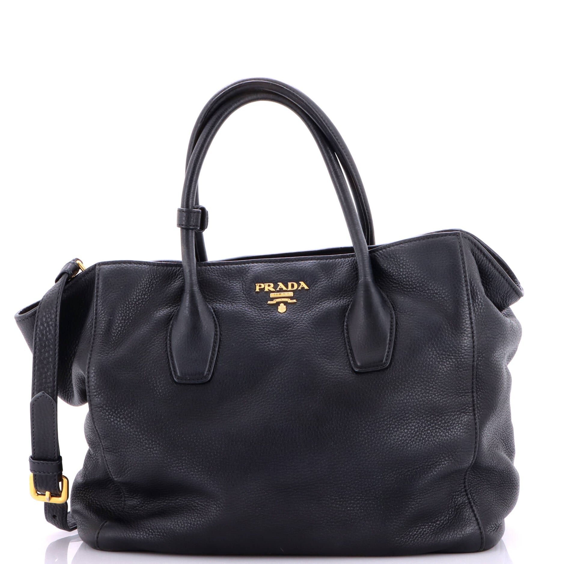 Convertible Shopping Tote Vitello Daino Medium