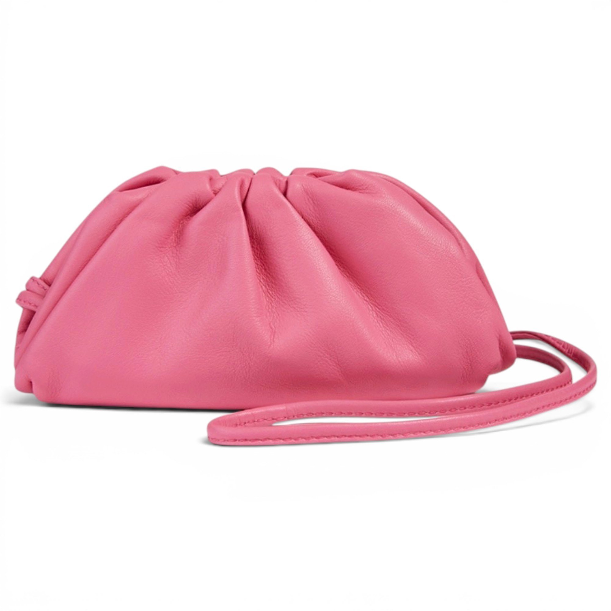 Pouch leather handbag