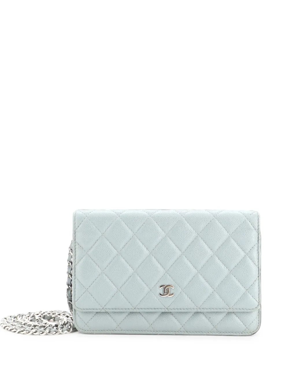Wallet on Chain Quilted Caviar crossbody bag