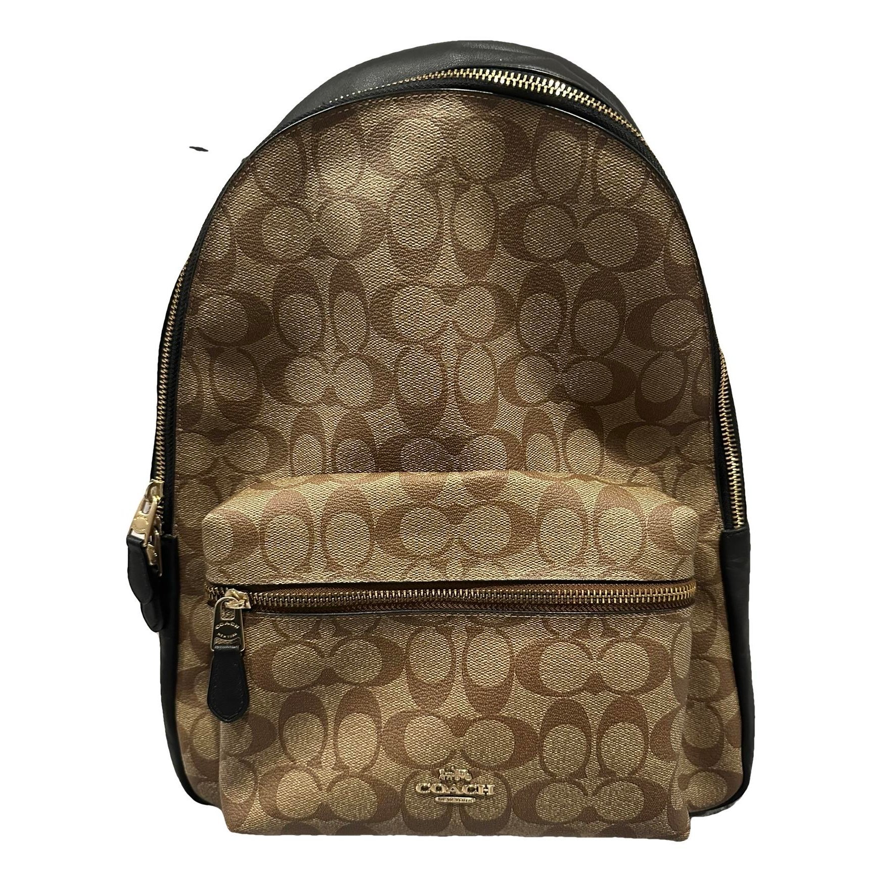 Campus leather backpack
