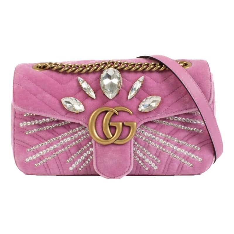 Marmont velvet clutch bag