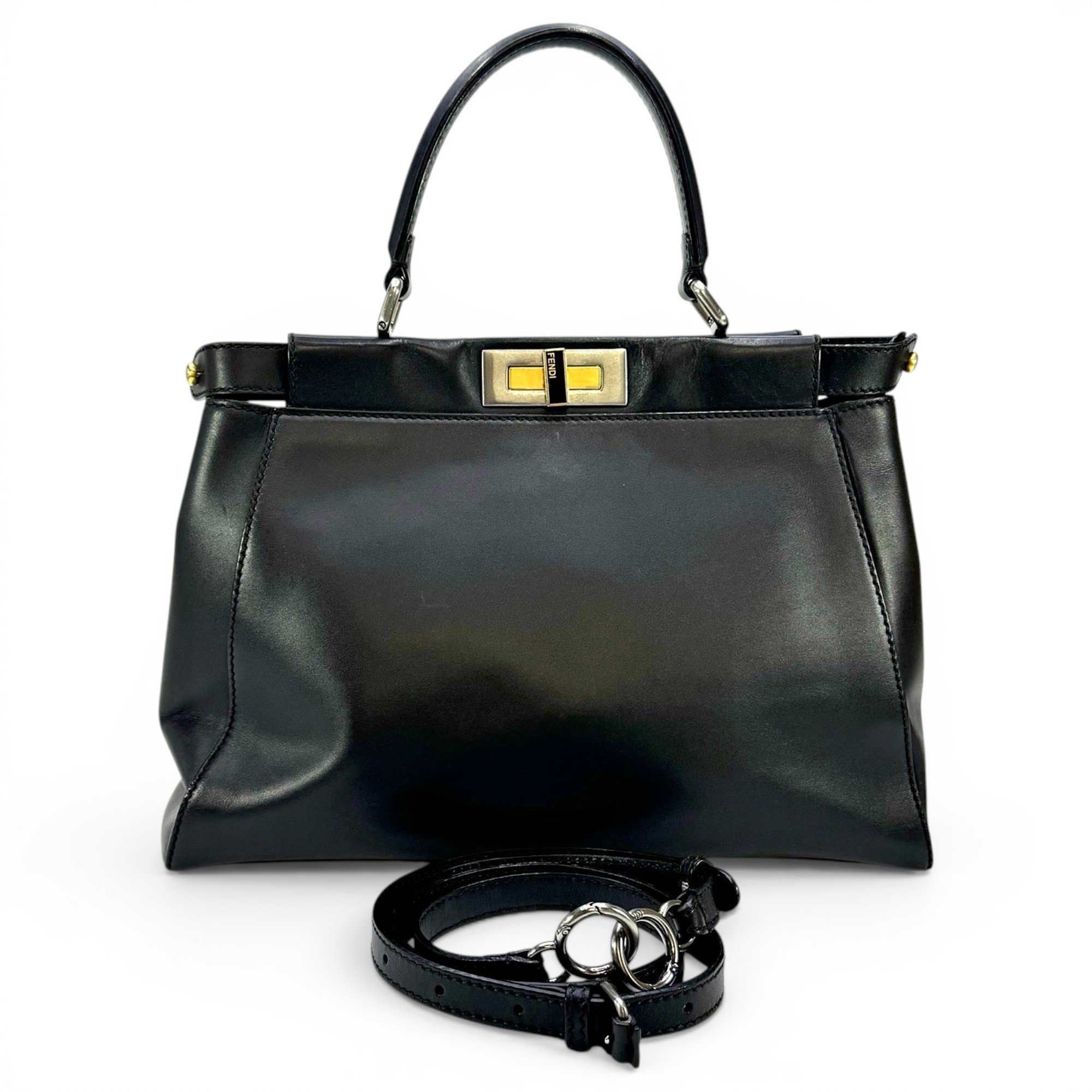 Peekaboo leather handbag