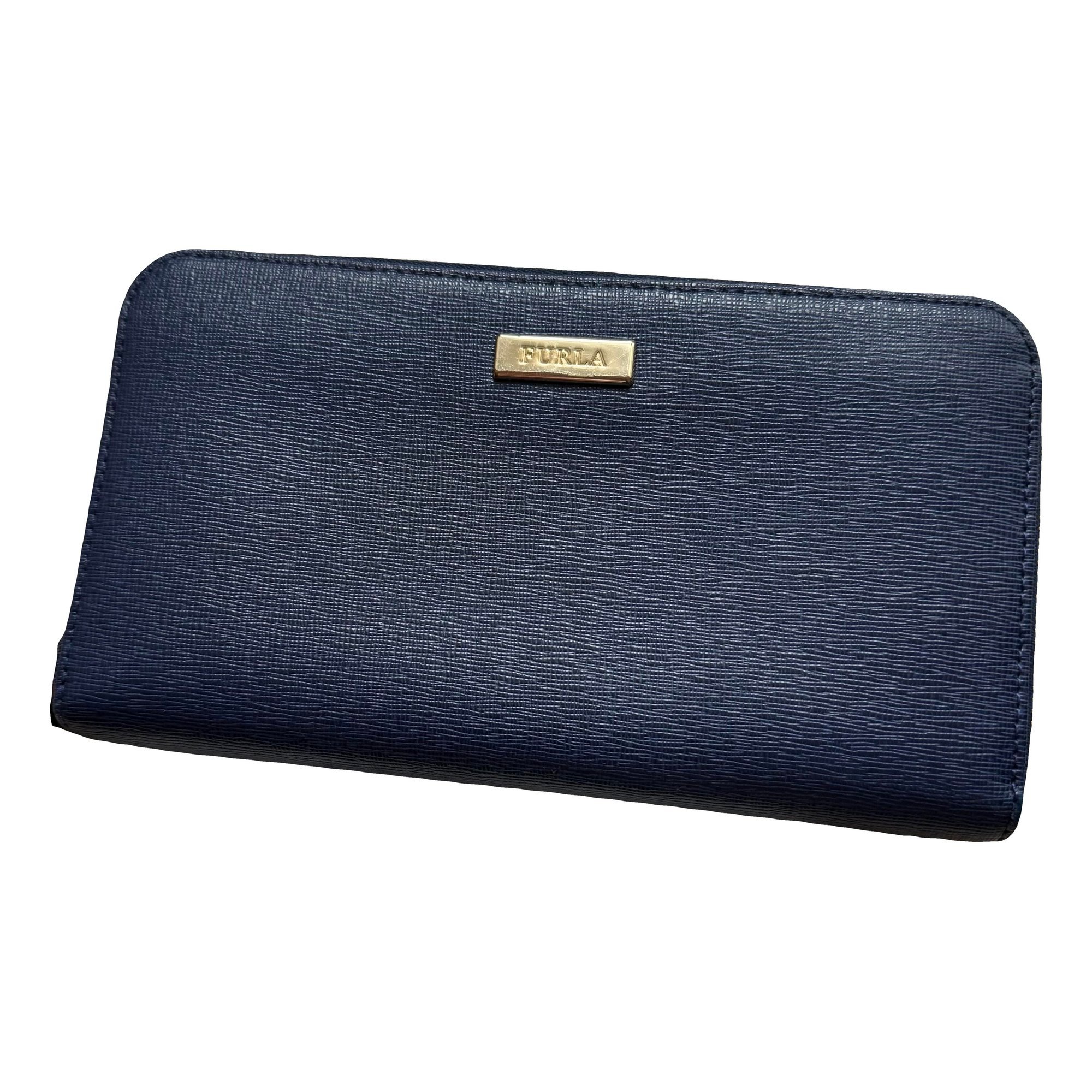 Leather clutch bag