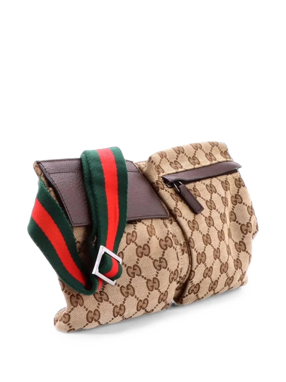 Vintage Double GG Canvas with Leather belt bag