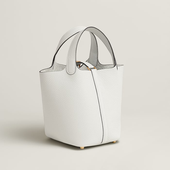 New White Picotin Lock 18 Bag