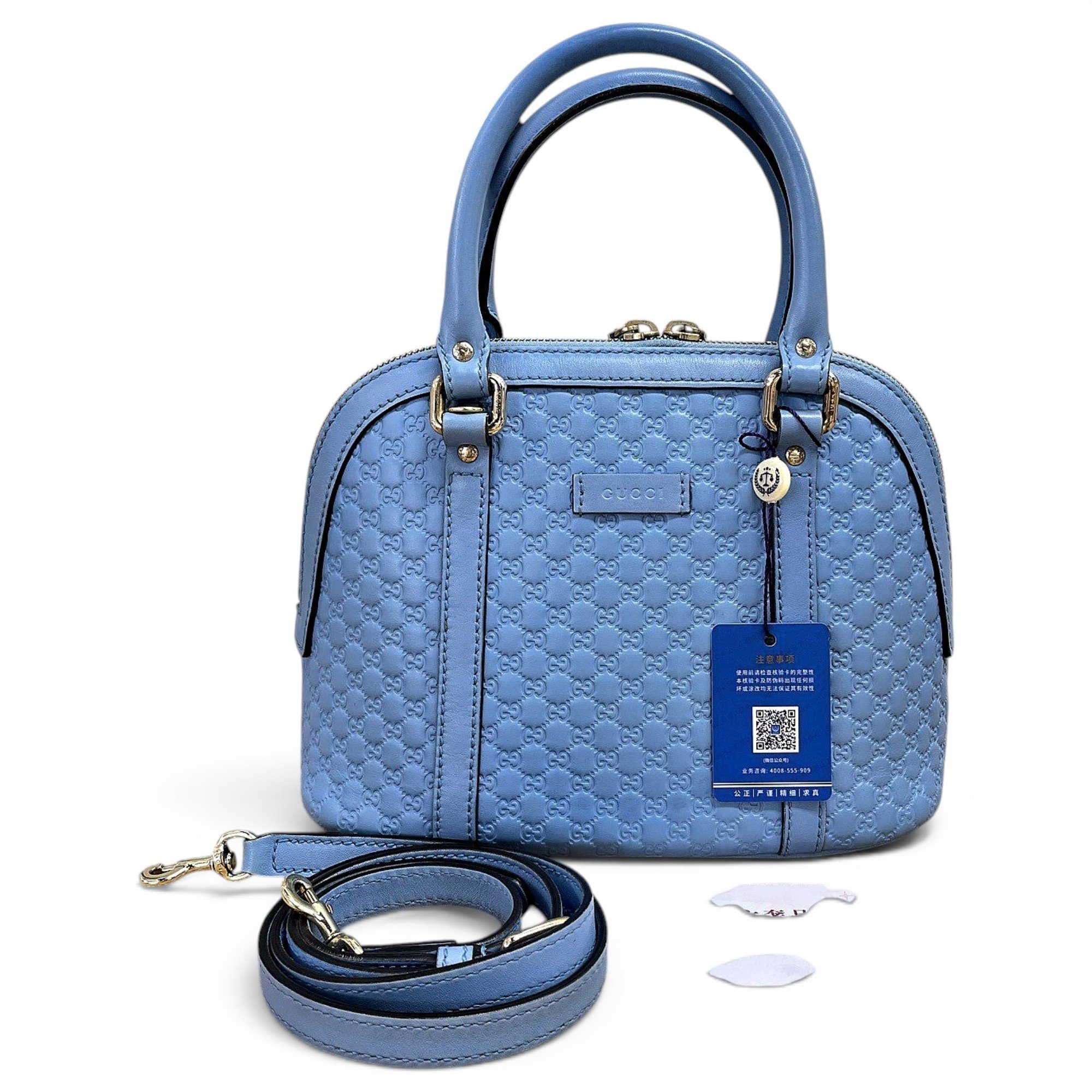 Dôme leather handbag