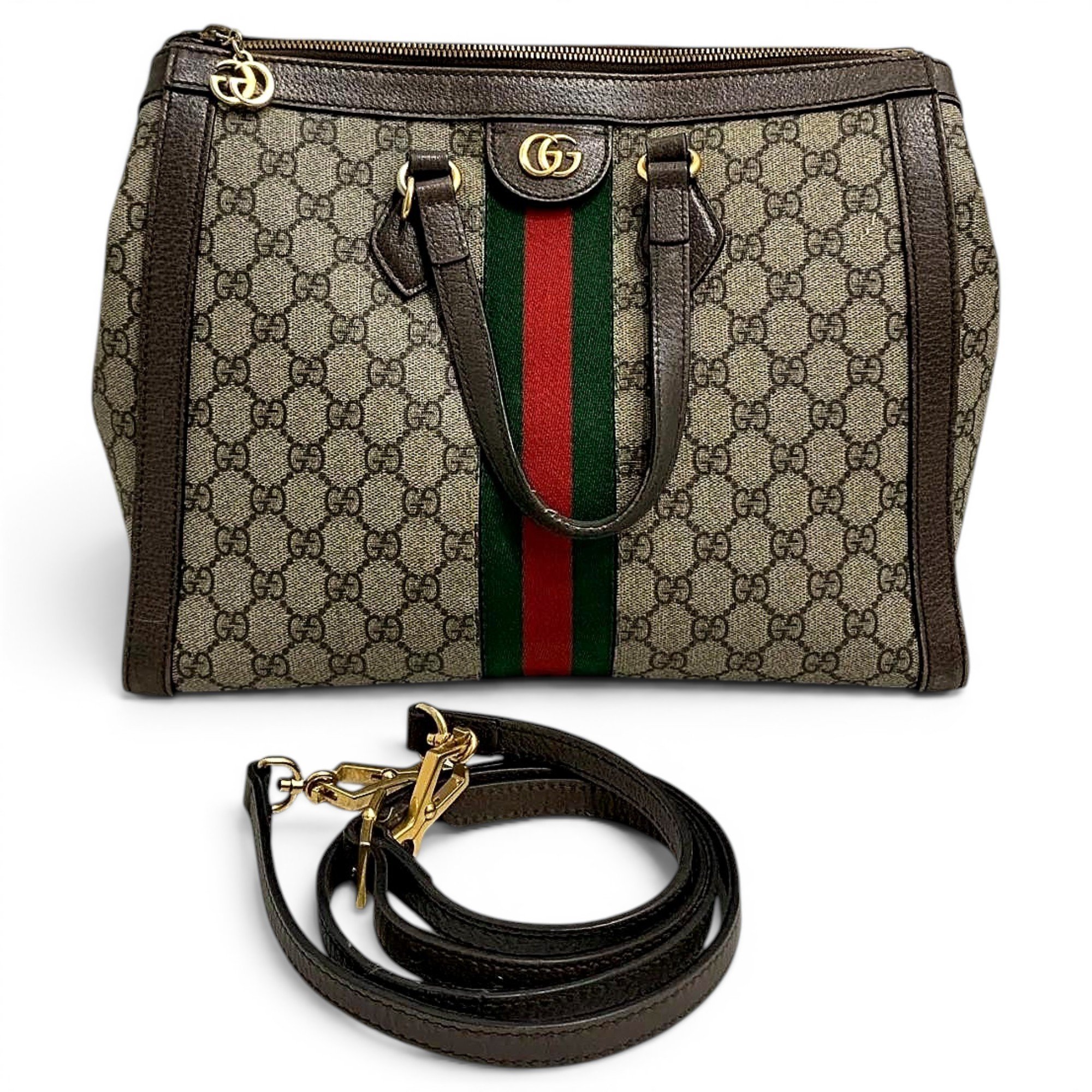 Ophidia leather tote