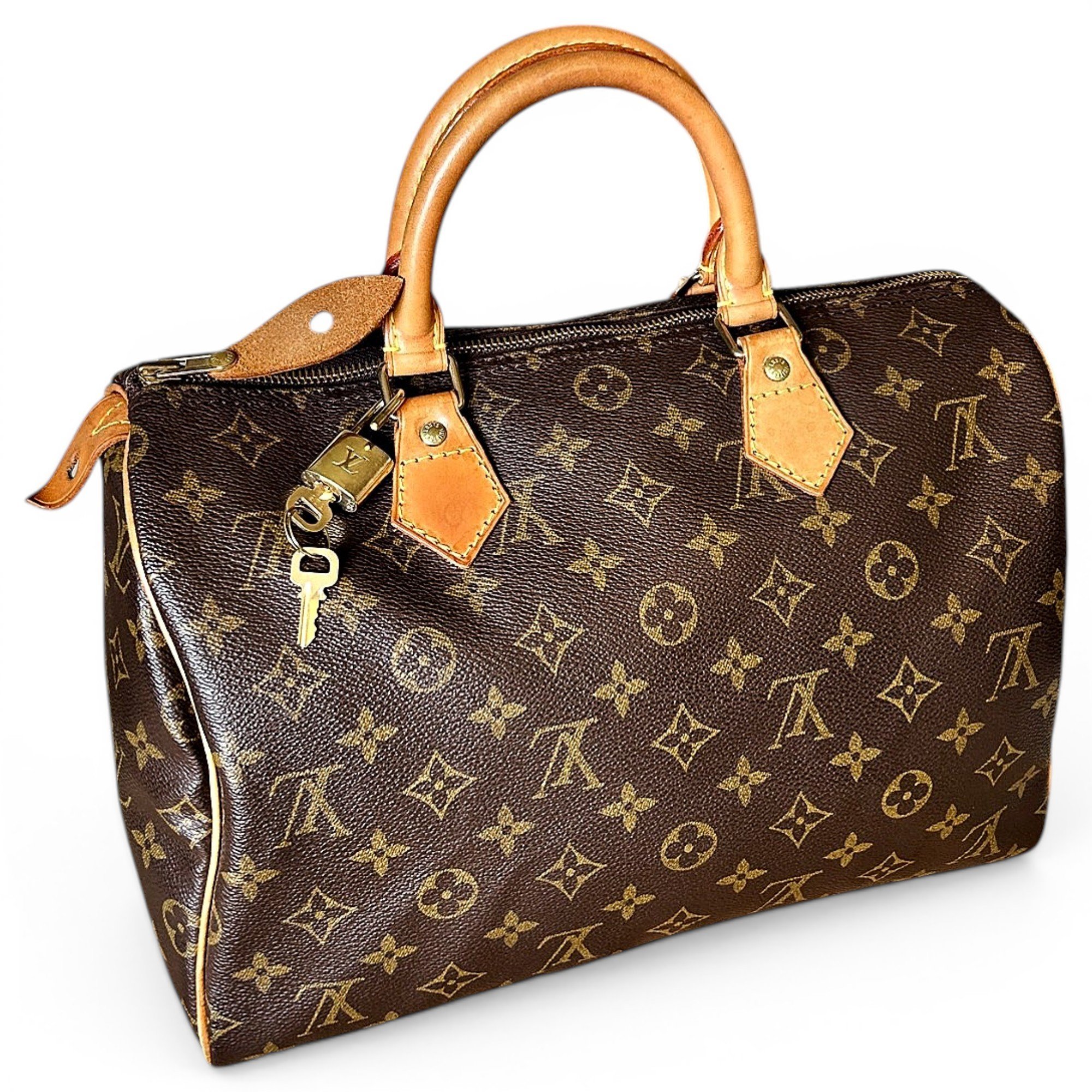Speedy leather handbag