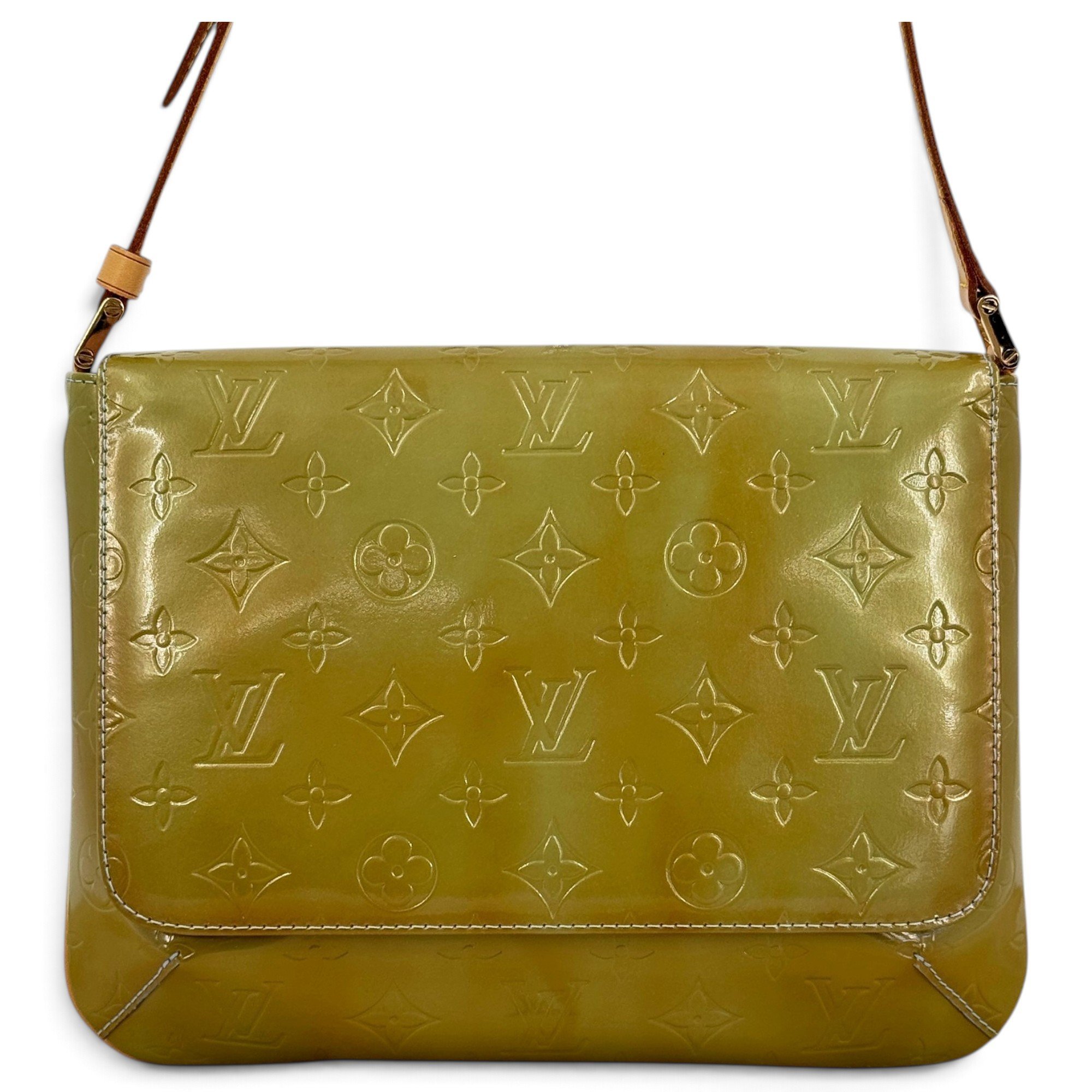 Thompson patent leather handbag