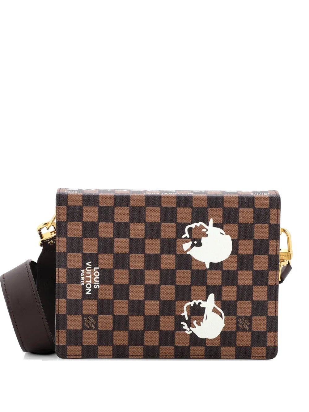 Pharrell X Nigo Book Messenger Bag Limited Edition Damier Phriendship Coated Canvas crossbody bag