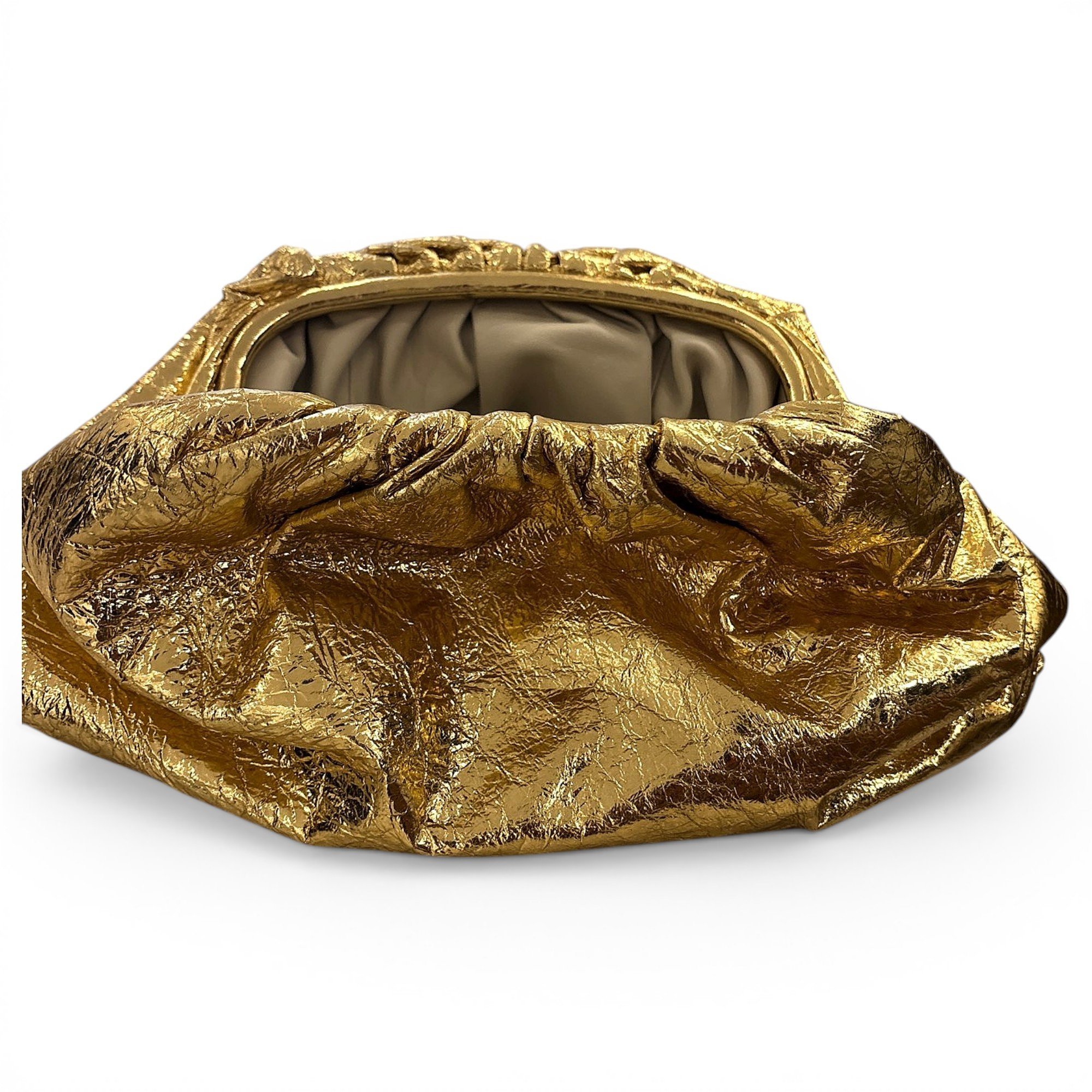 Pouch leather clutch bag