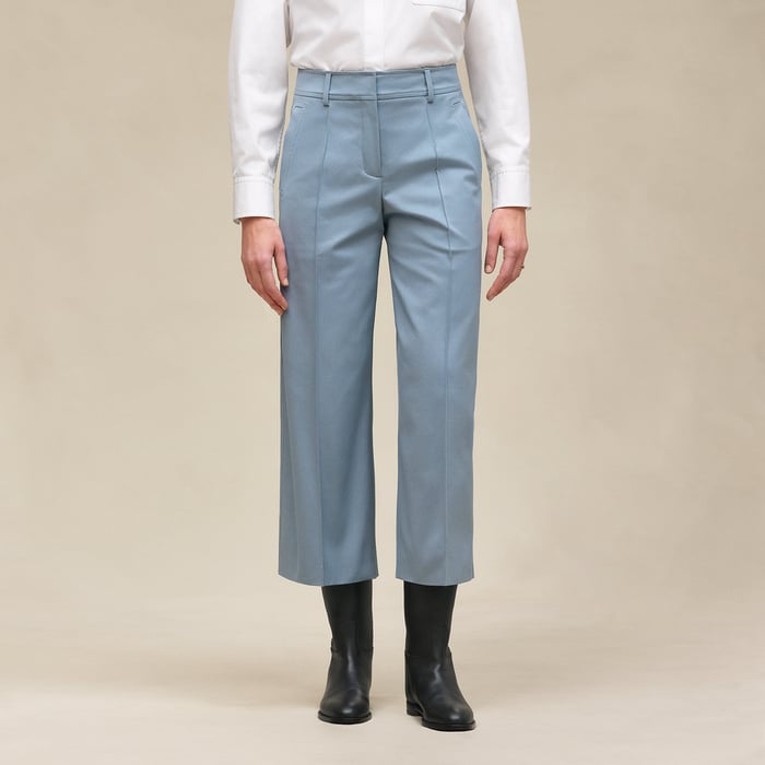 Bleu Adriatique Cropped Pants