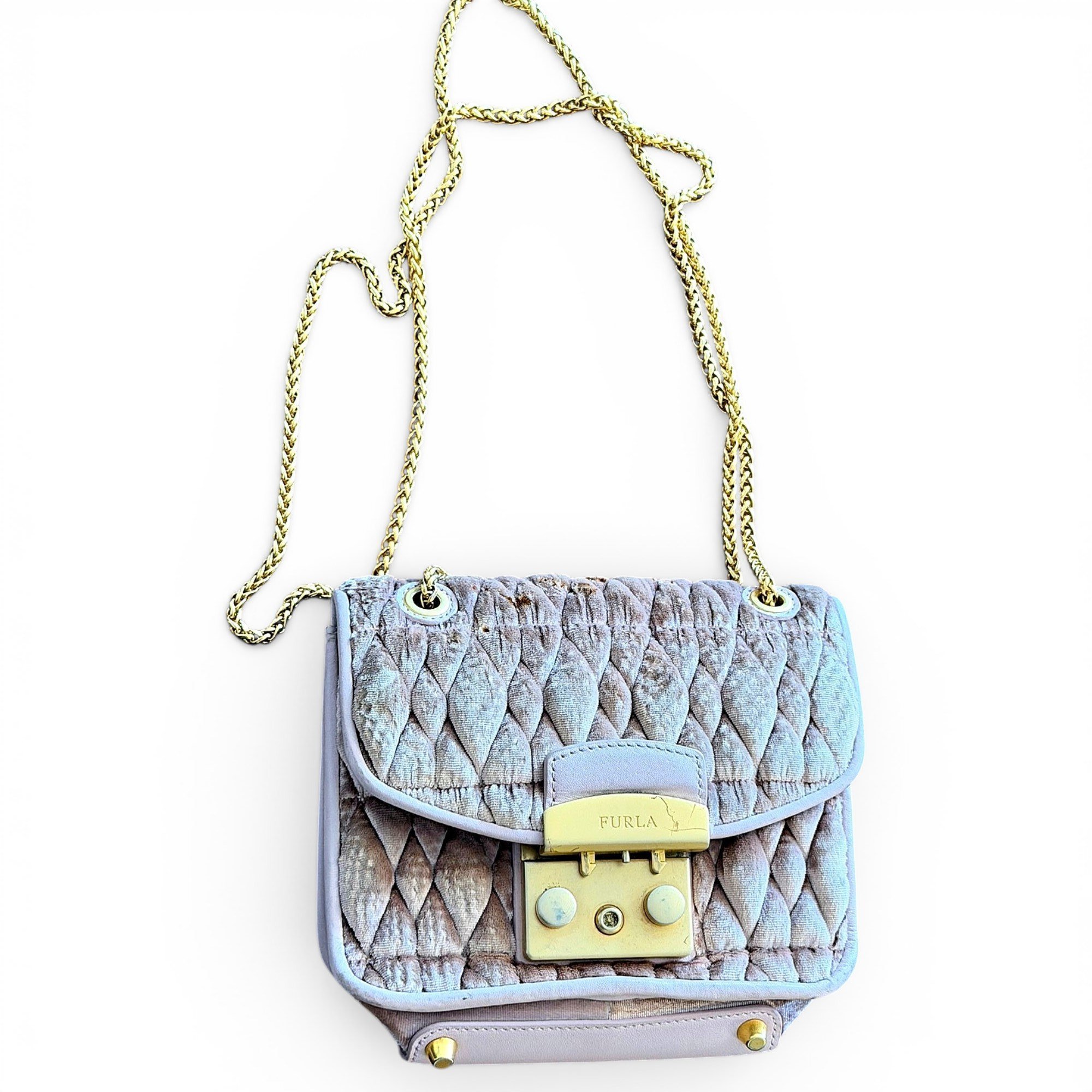 Furla Metropolis faux fur handbag