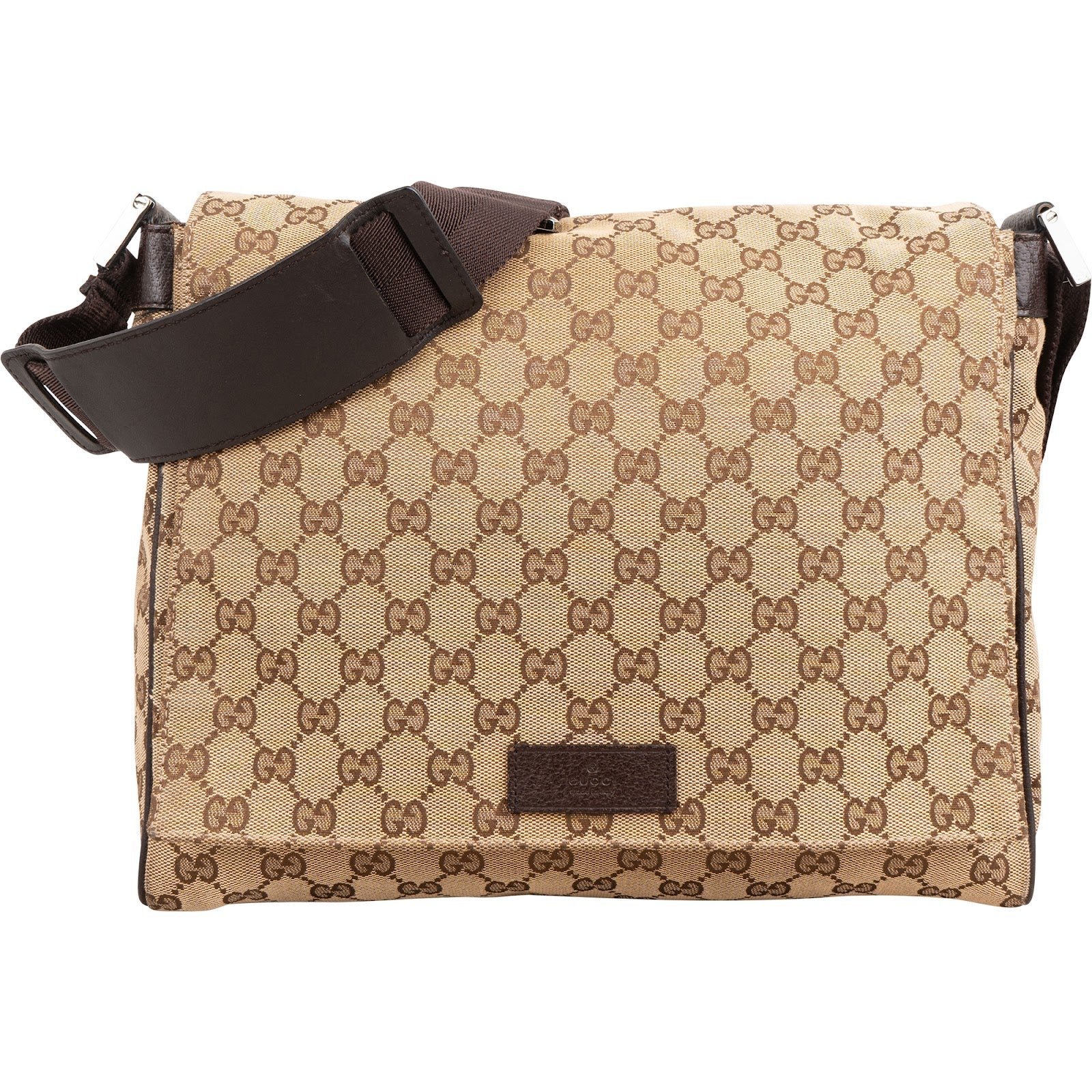 Ophidia Compartment Messenger leather crossbody bag