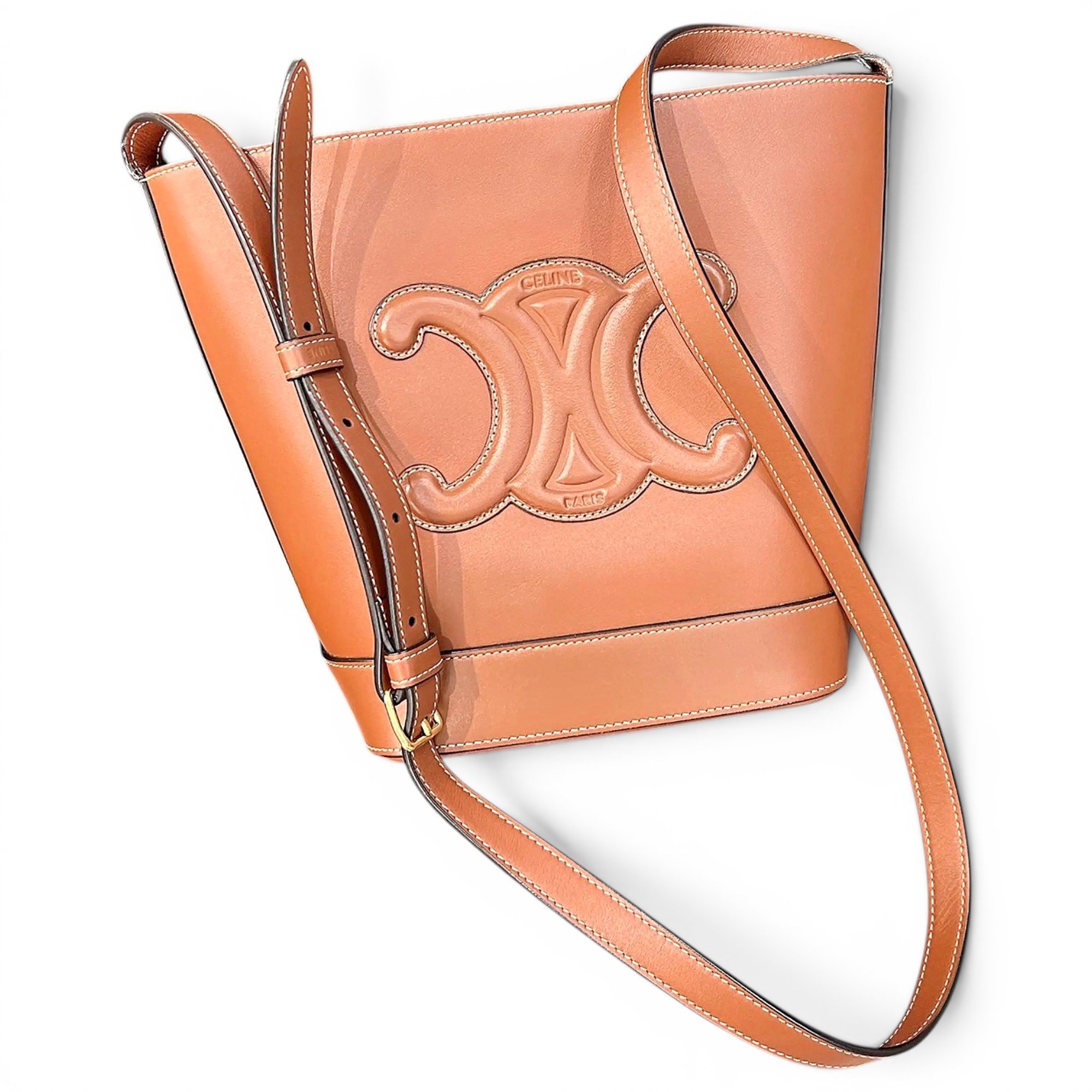 Triomphe leather crossbody bag