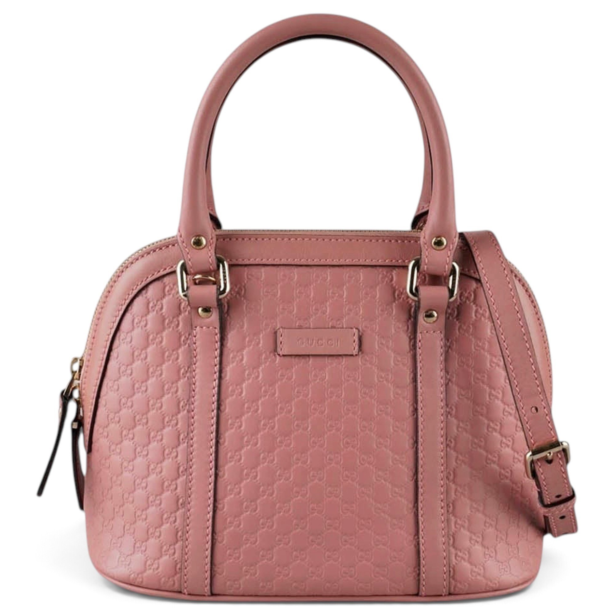 Dôme leather crossbody bag