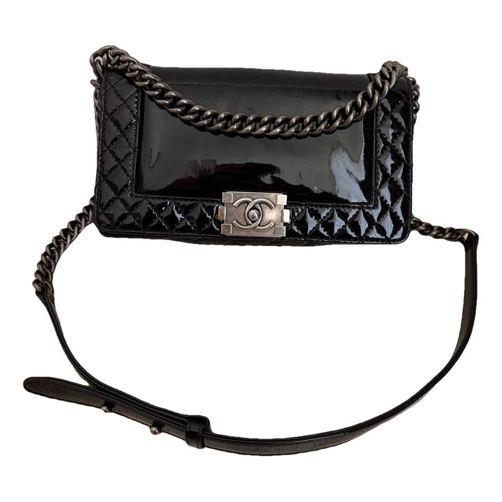 Boy patent leather crossbody bag