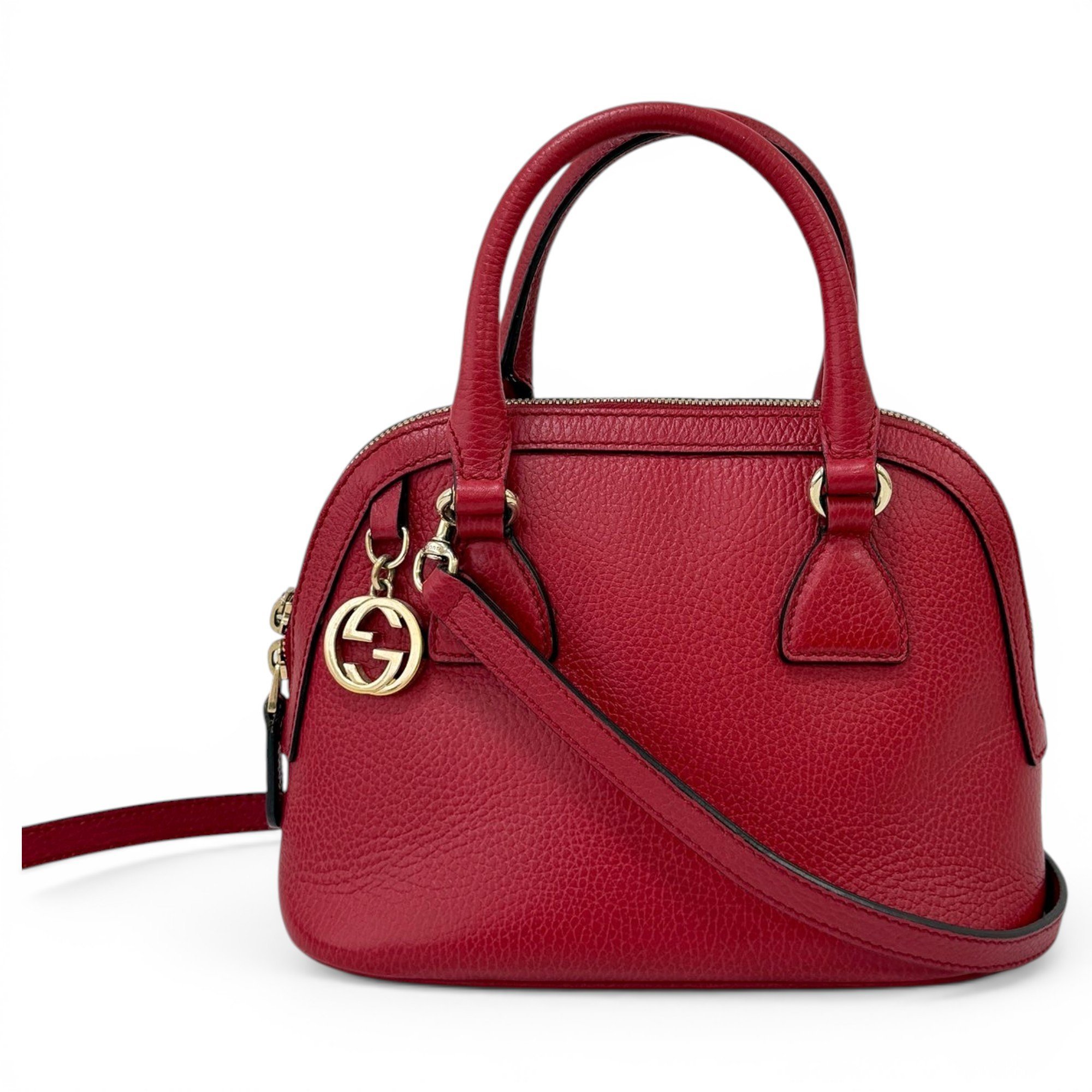 Dôme leather tote