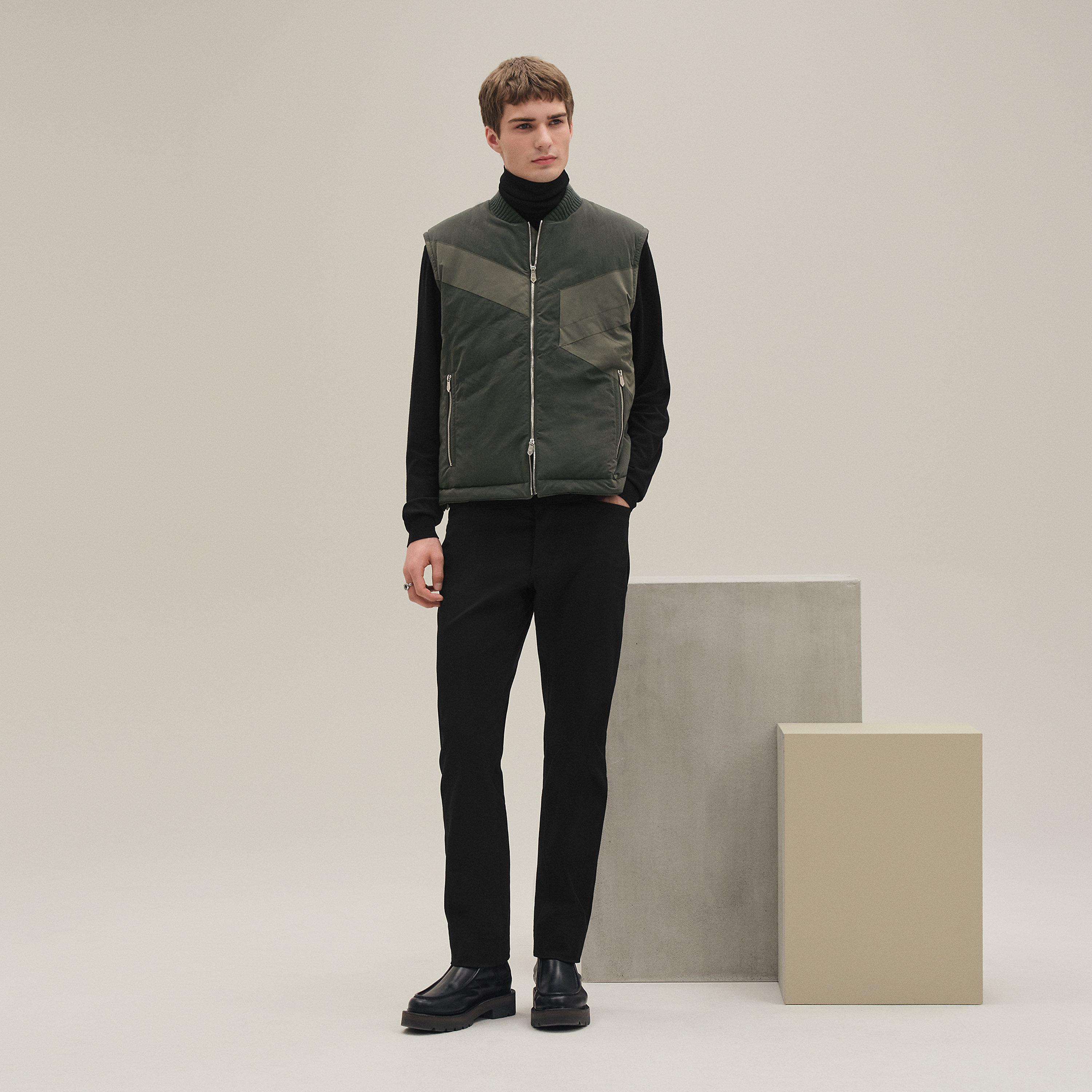 "Casaque" quilted vest