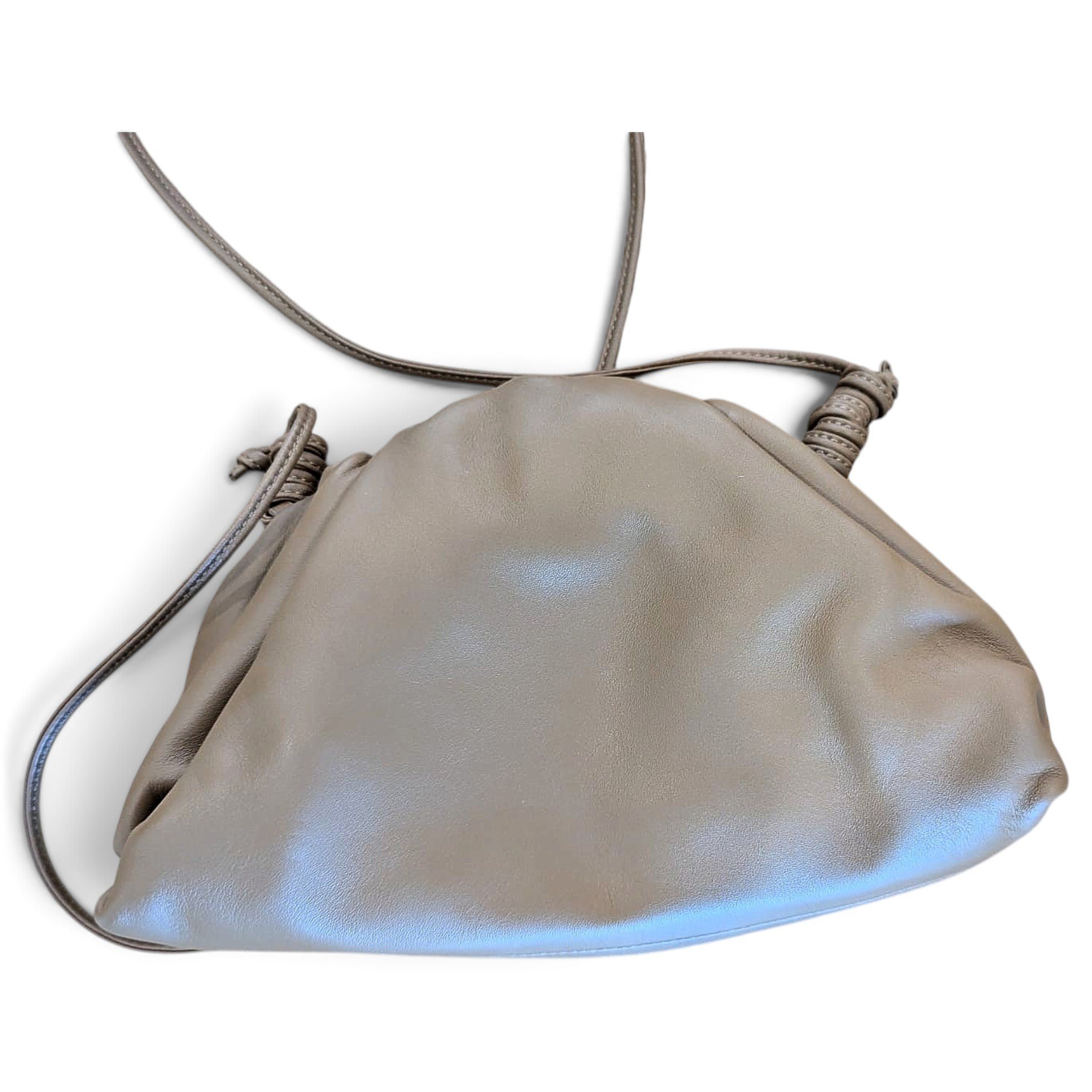 Pouch leather crossbody bag
