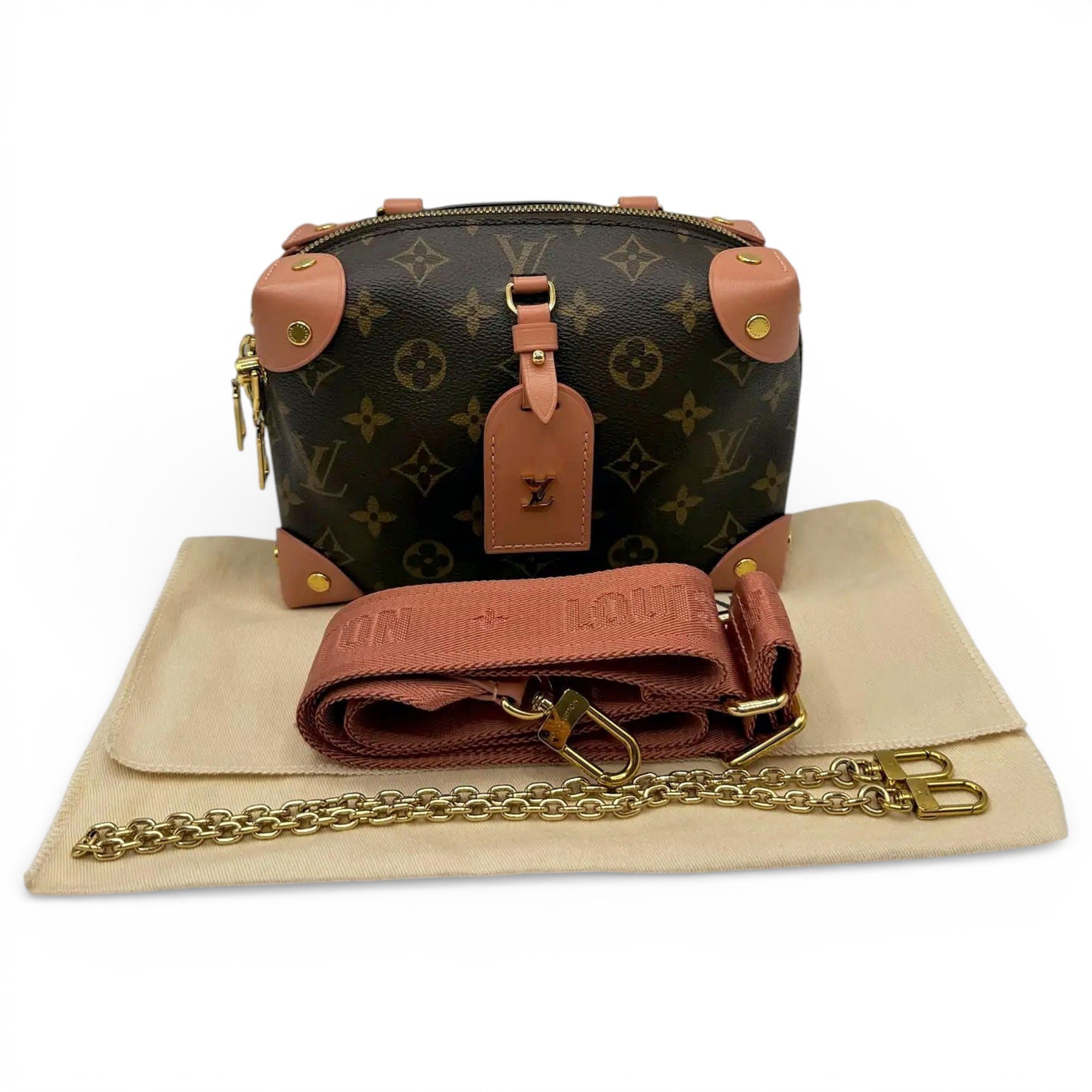 Petite Malle Souple leather crossbody bag