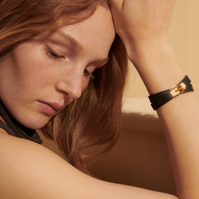 Noir Mini Kelly Double Tour Bracelet