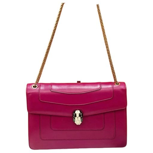 Serpenti leather handbag