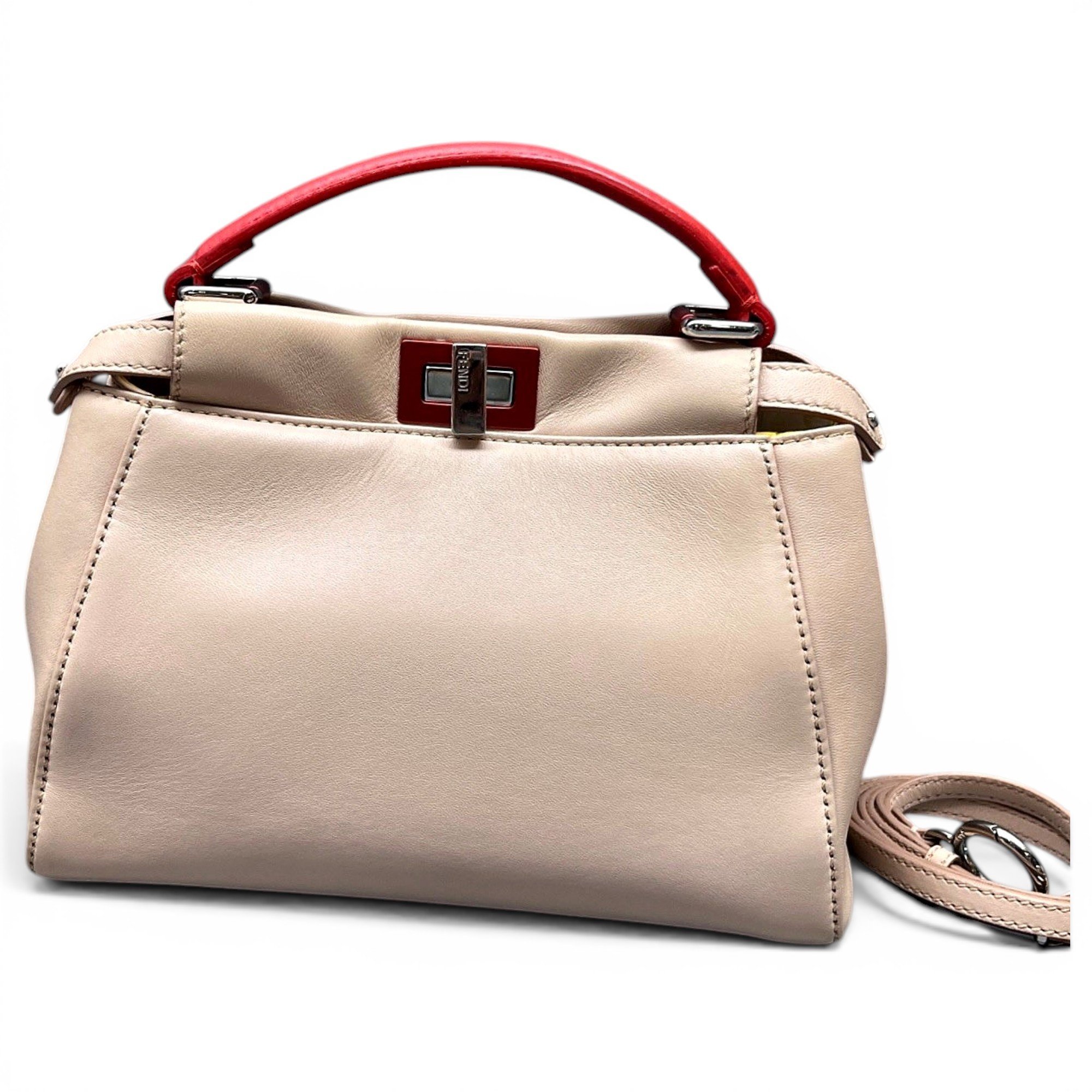 Peekaboo leather handbag