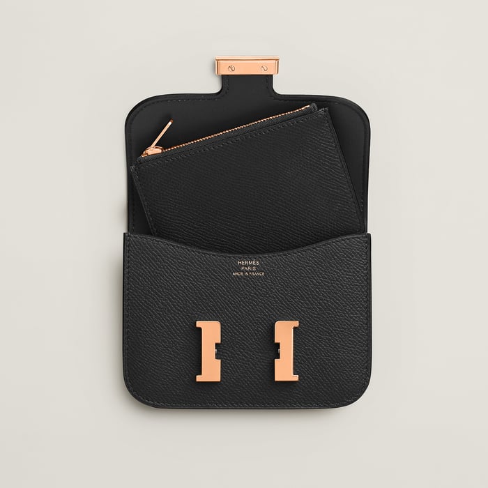 Noir Constance Slim Wallet