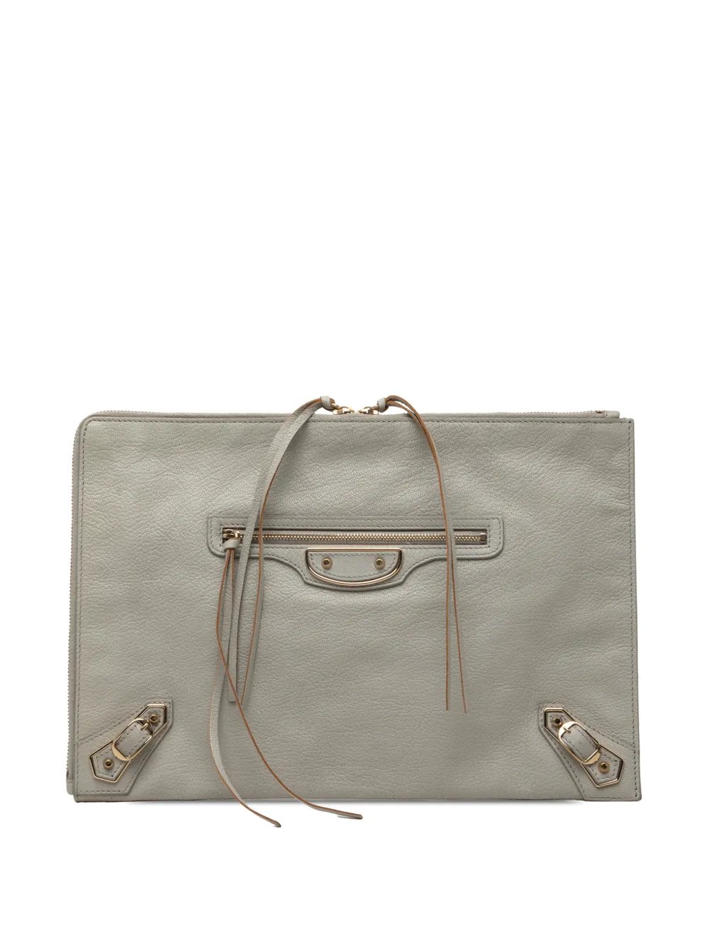2015 Goatskin Motocross Classic Metallic Edge clutch bag