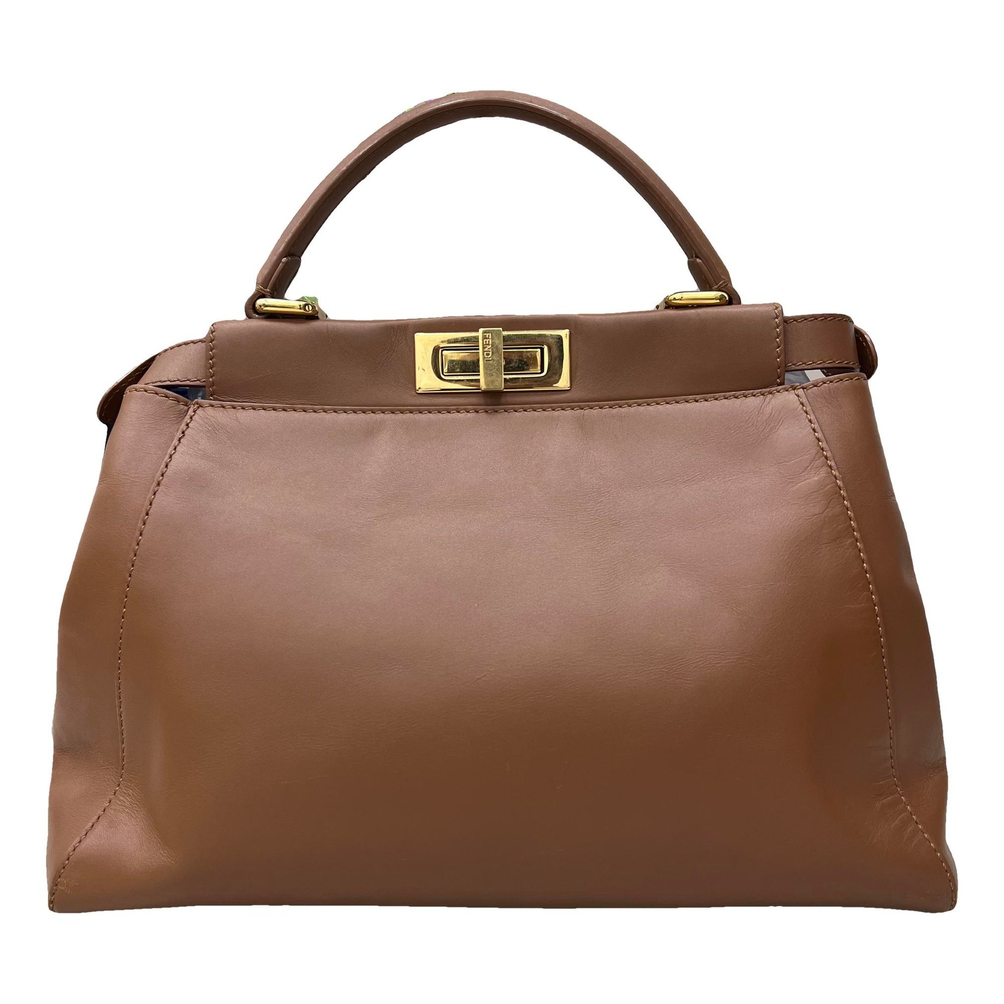 Peekaboo leather handbag