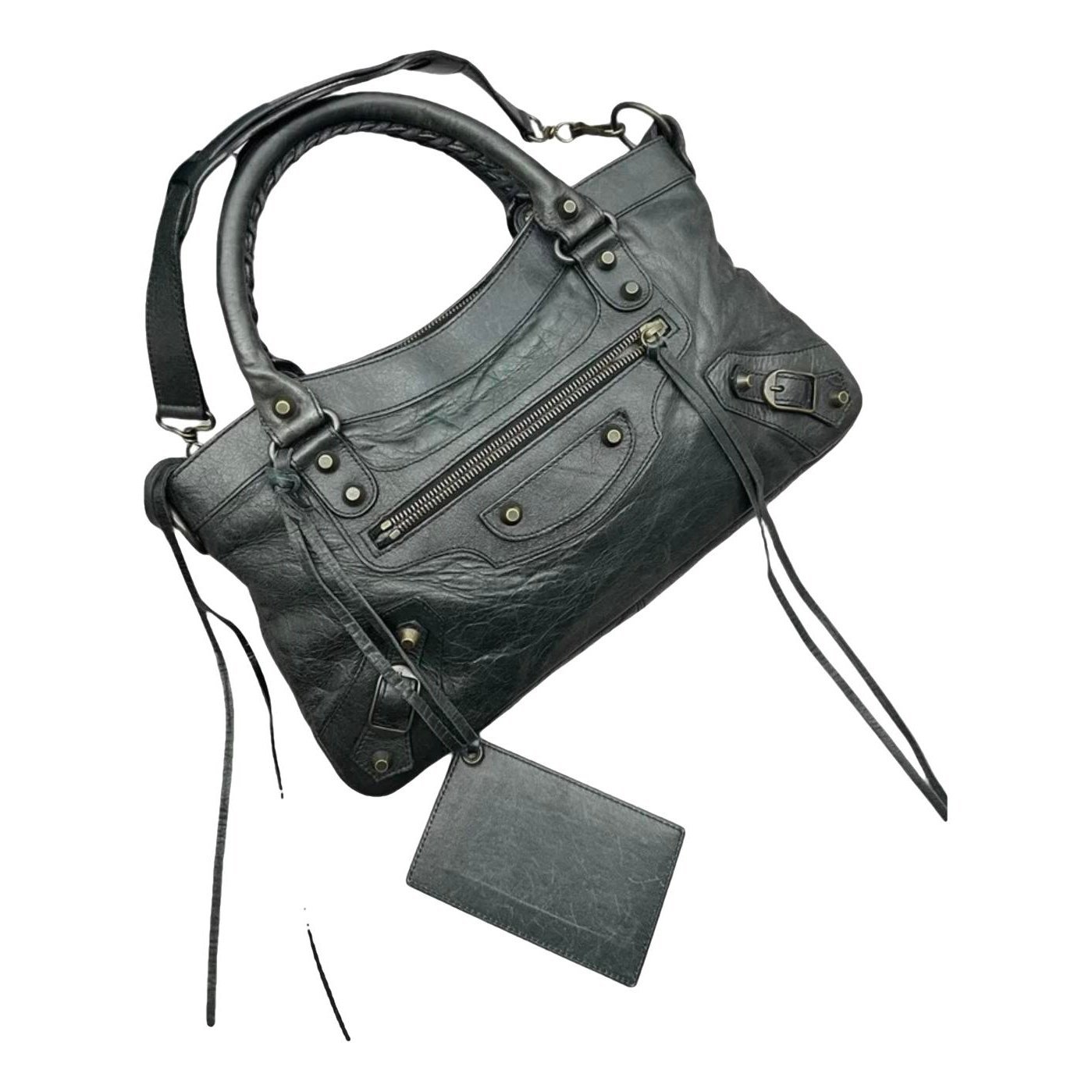 First leather handbag