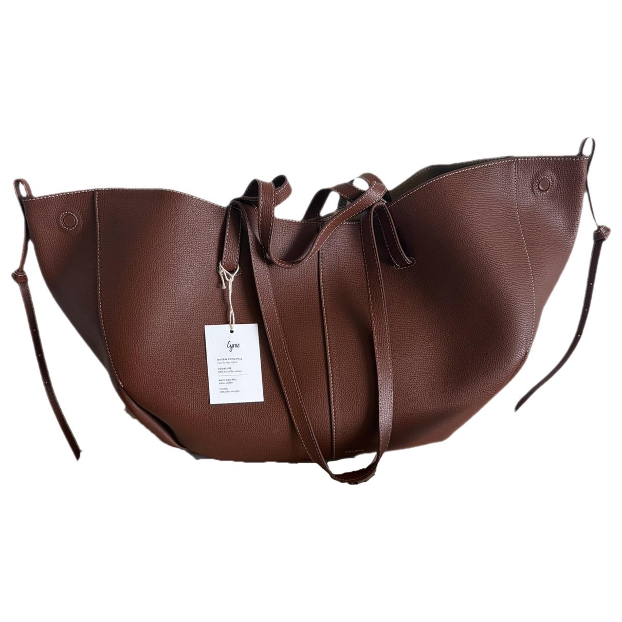 Leather tote