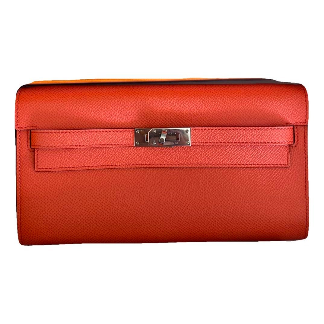 Kelly to go leather clutch bag
