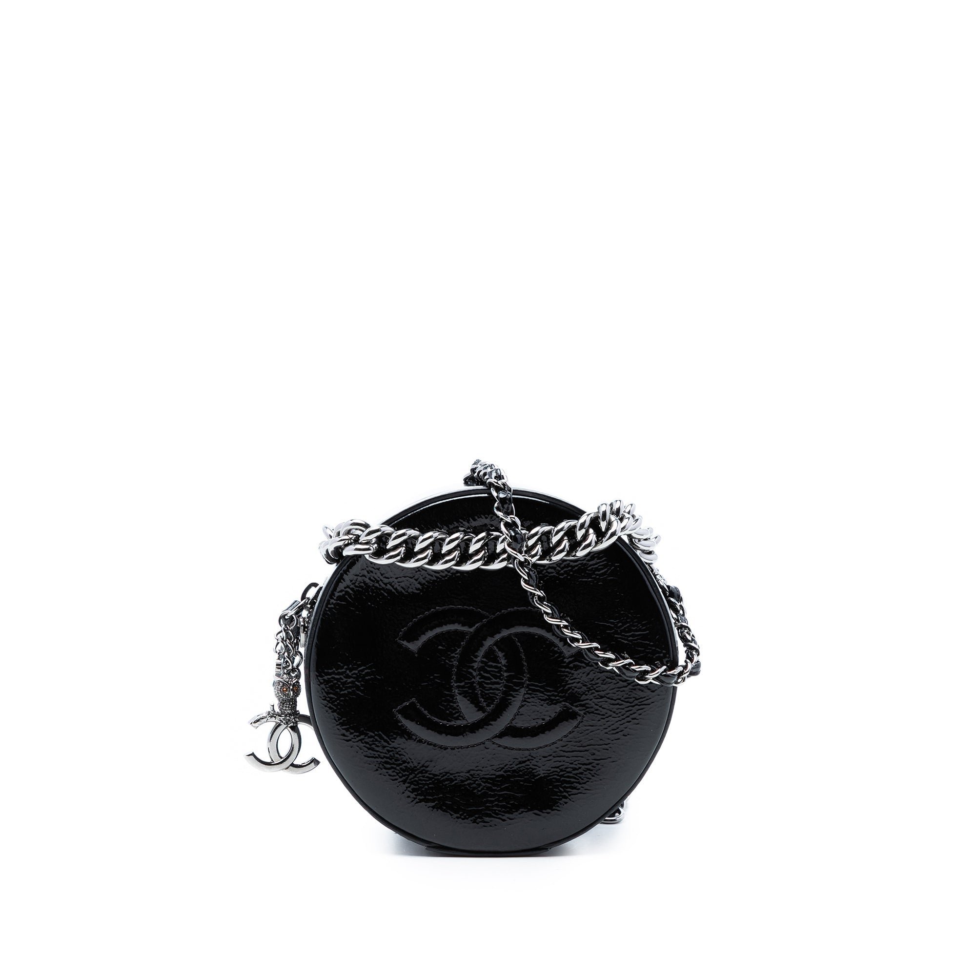 Patent leather handbag