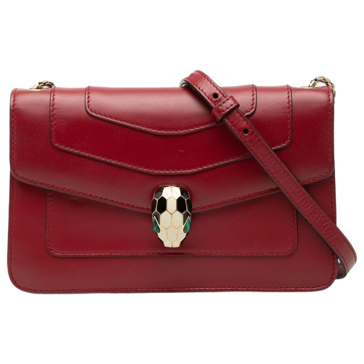 Serpenti leather bag