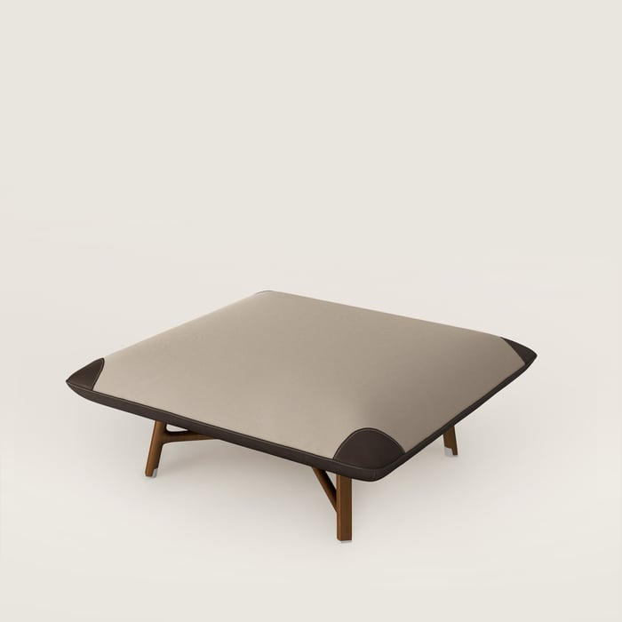 Les Necessaires d'Hermès "Carre d'Assise" Low Stool, Medium Model