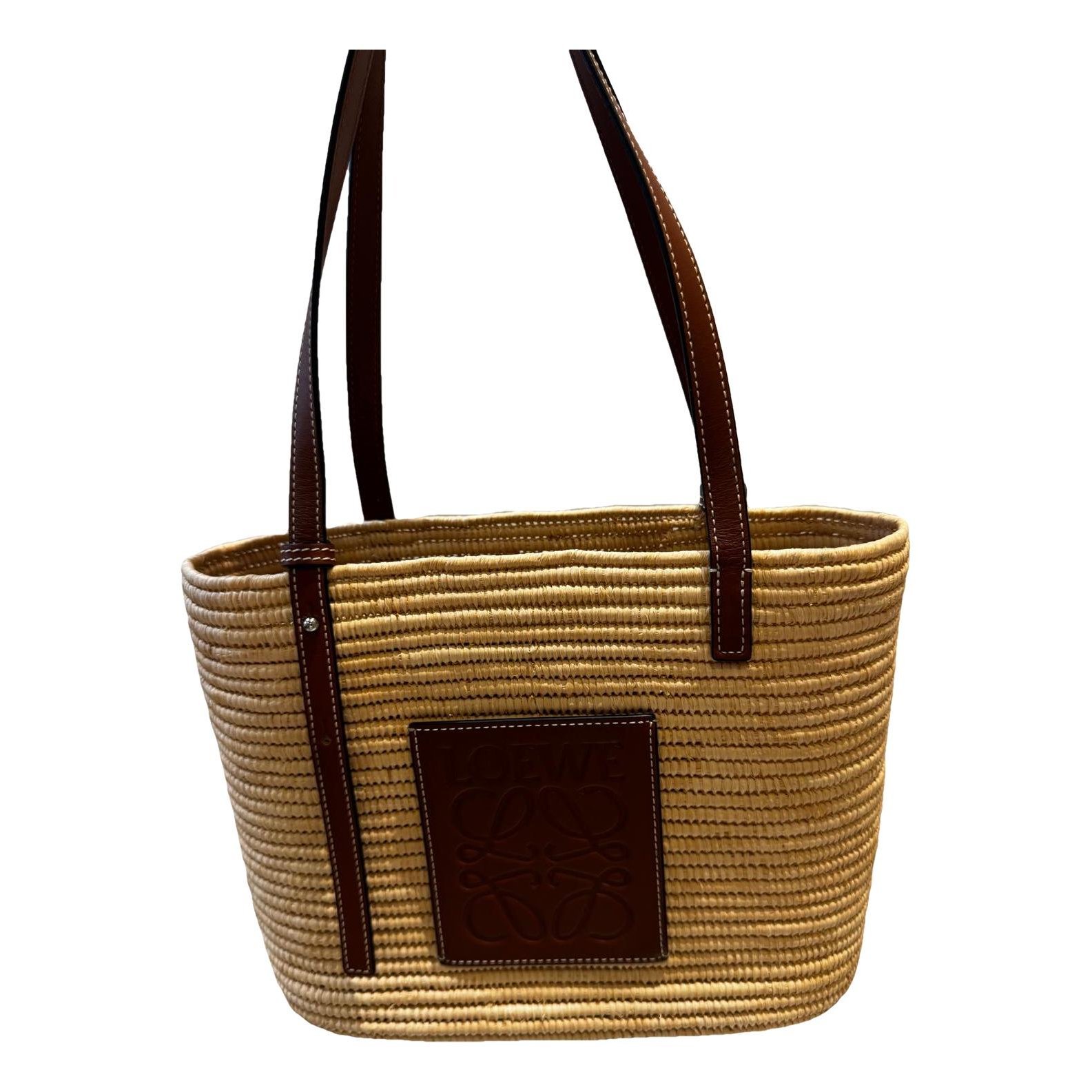 Square Basket leather bag